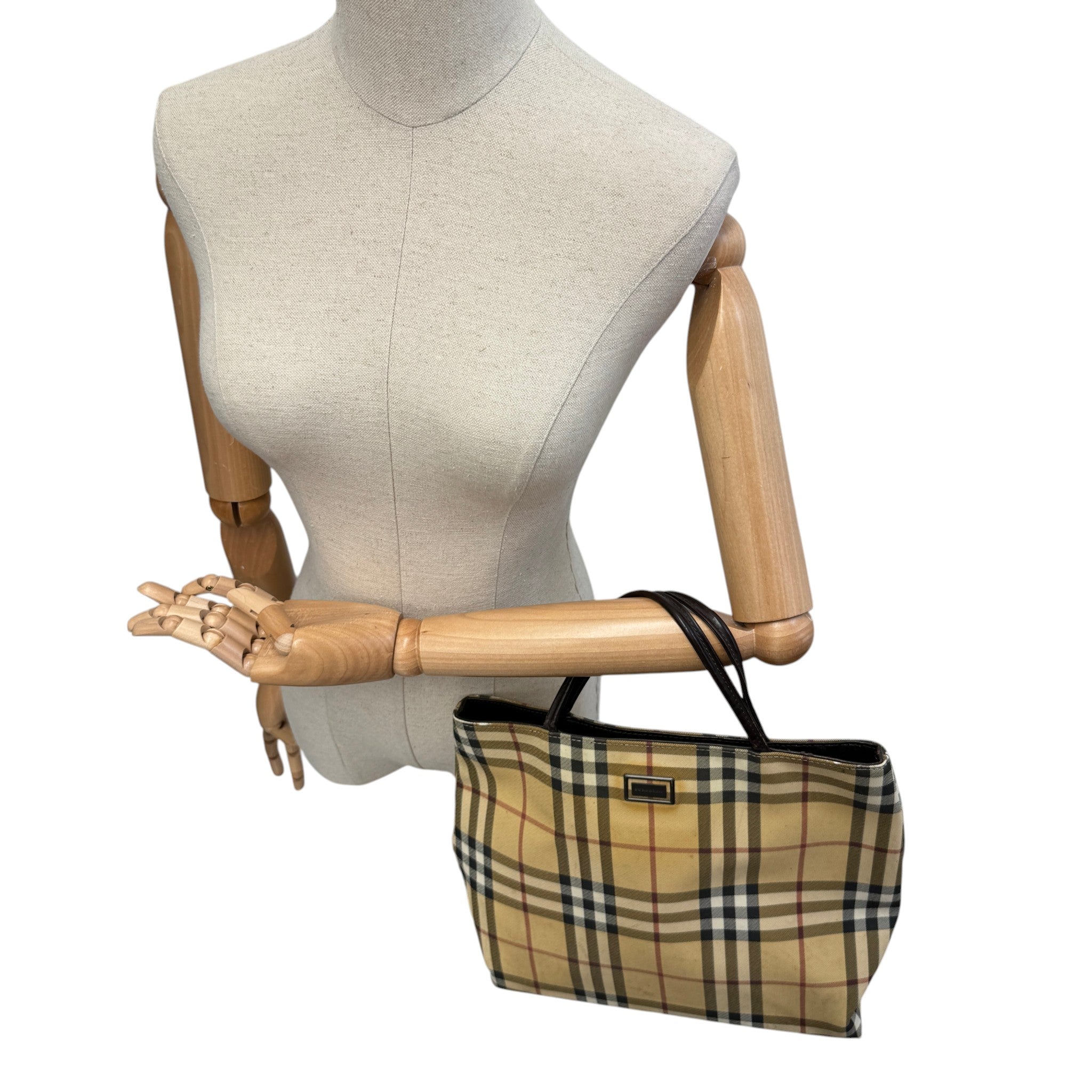 Women's Vintage Check Bag Beige