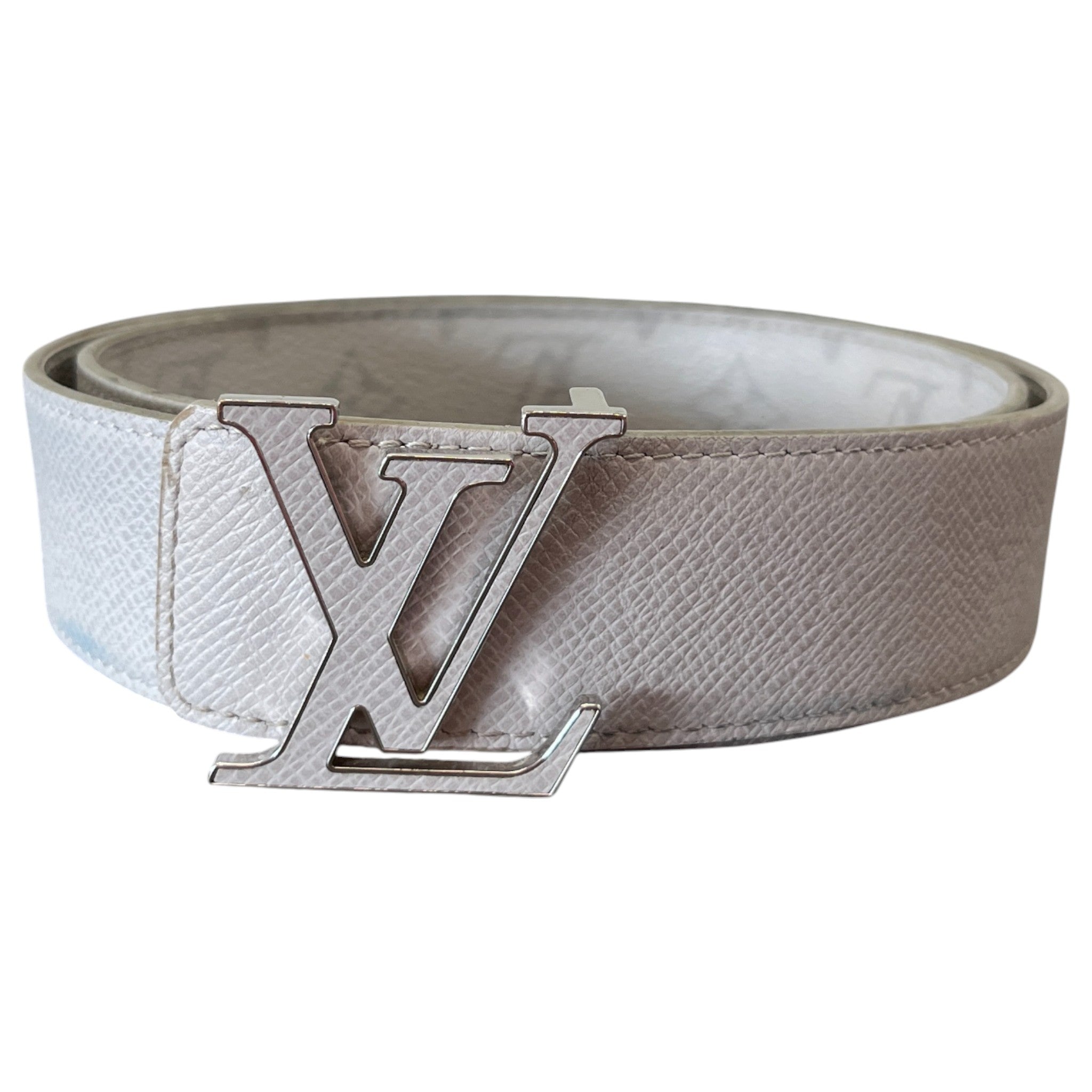 Men's Monogram Reversible Lv Initials Belt White
