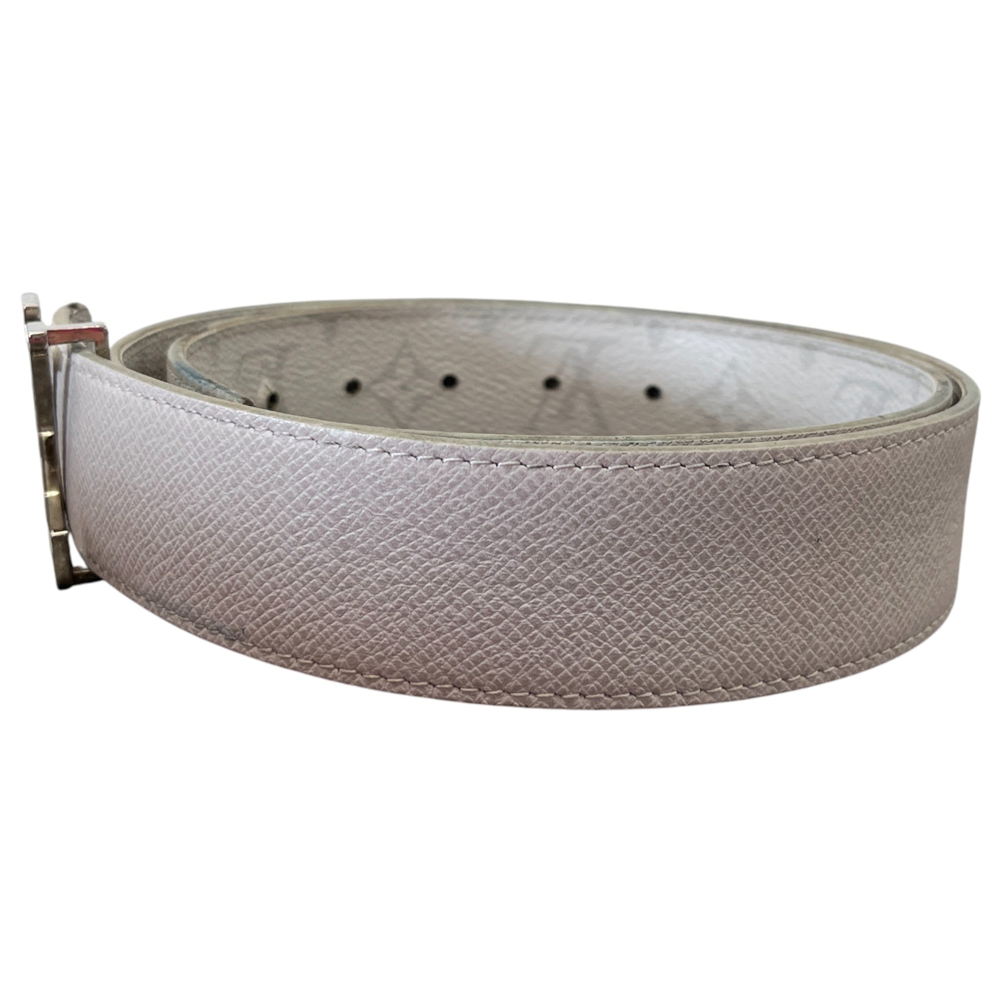 Men's Monogram Reversible Lv Initials Belt White