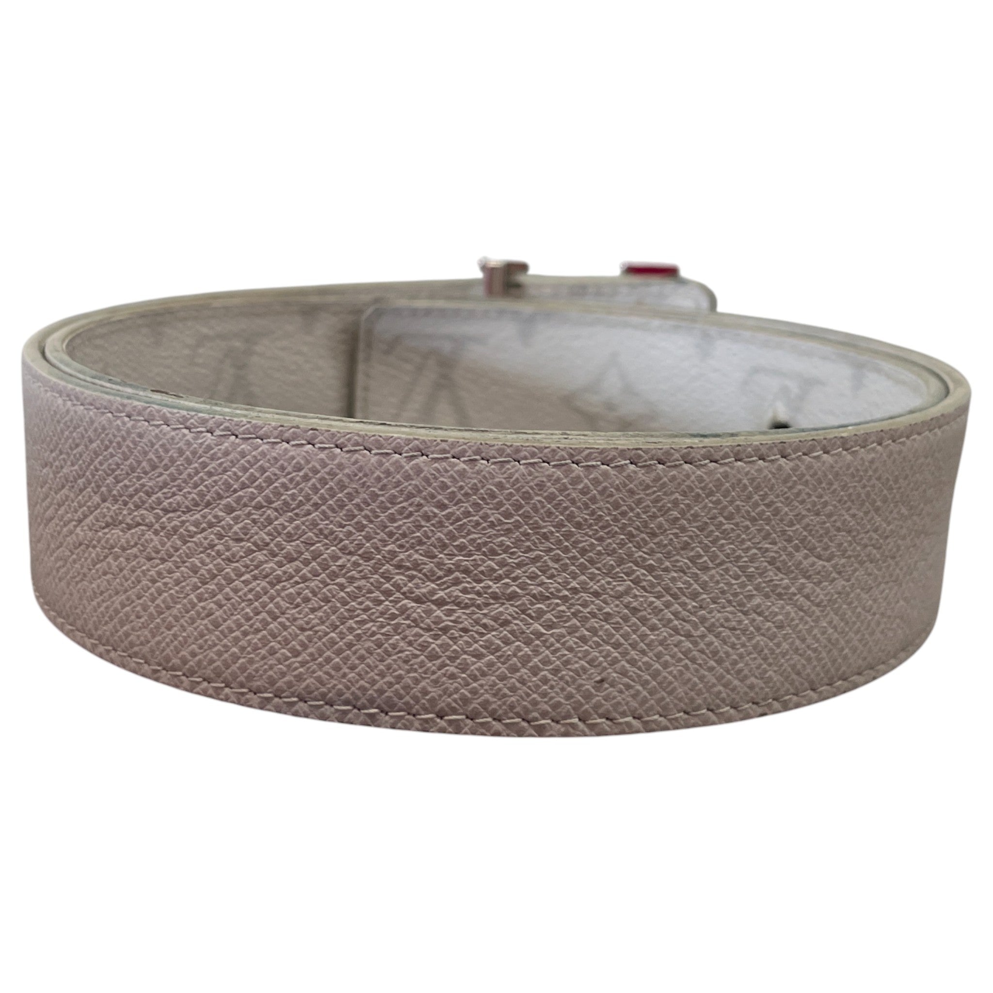 Men's Monogram Reversible Lv Initials Belt White