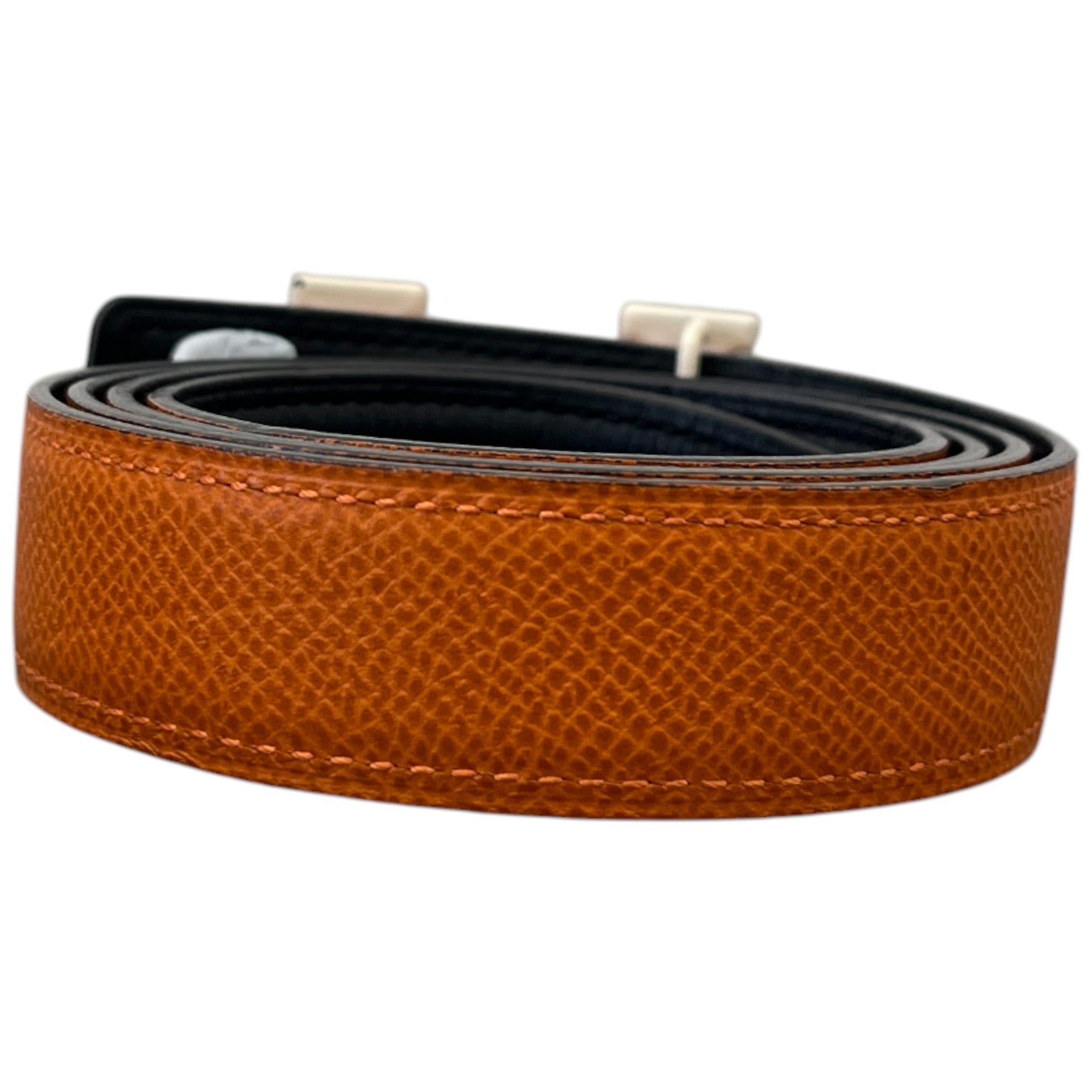 Women's Reversible H Belt Black Size Waist 28"