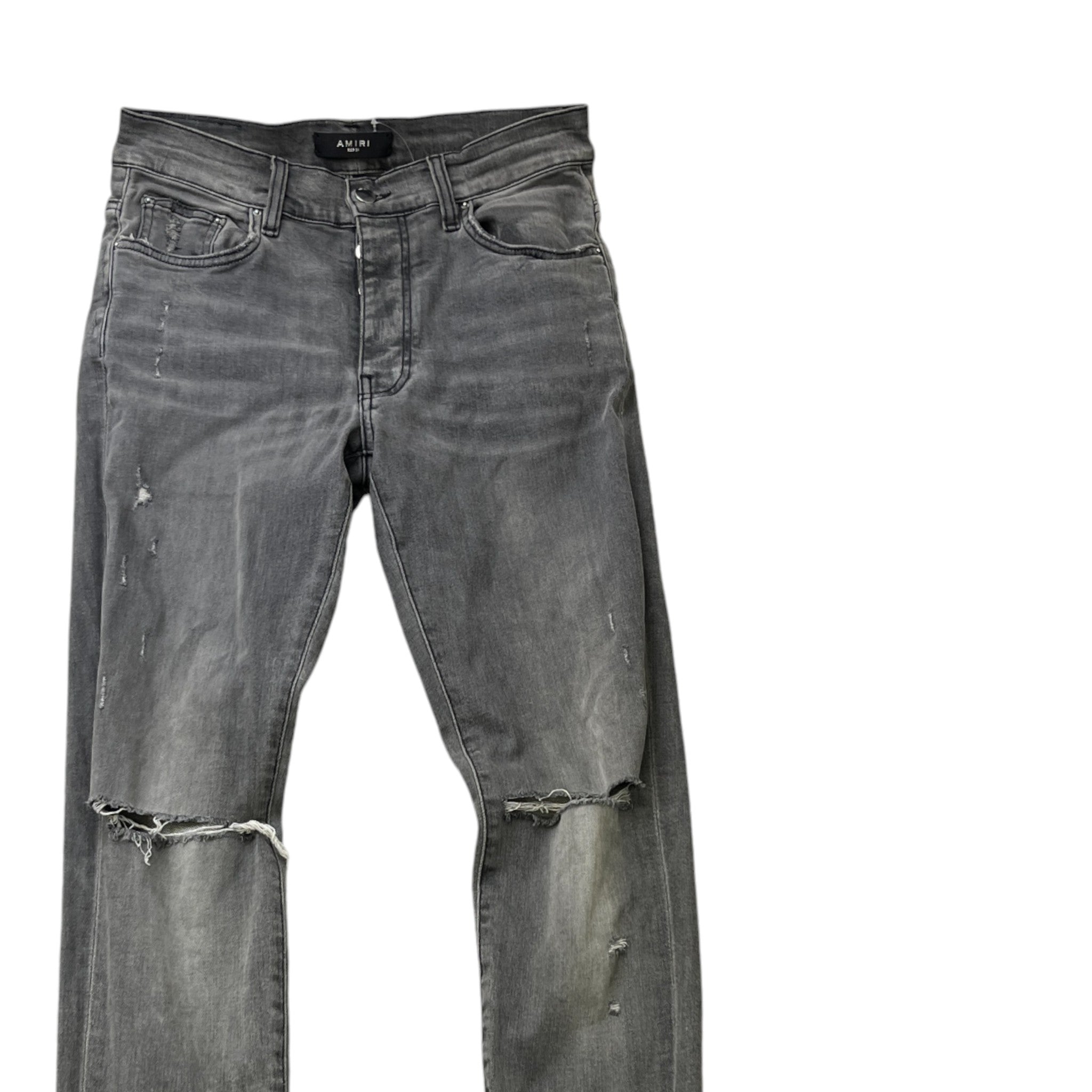 Men's Mx1 Distressed Jeans Grey Size Waist 31"