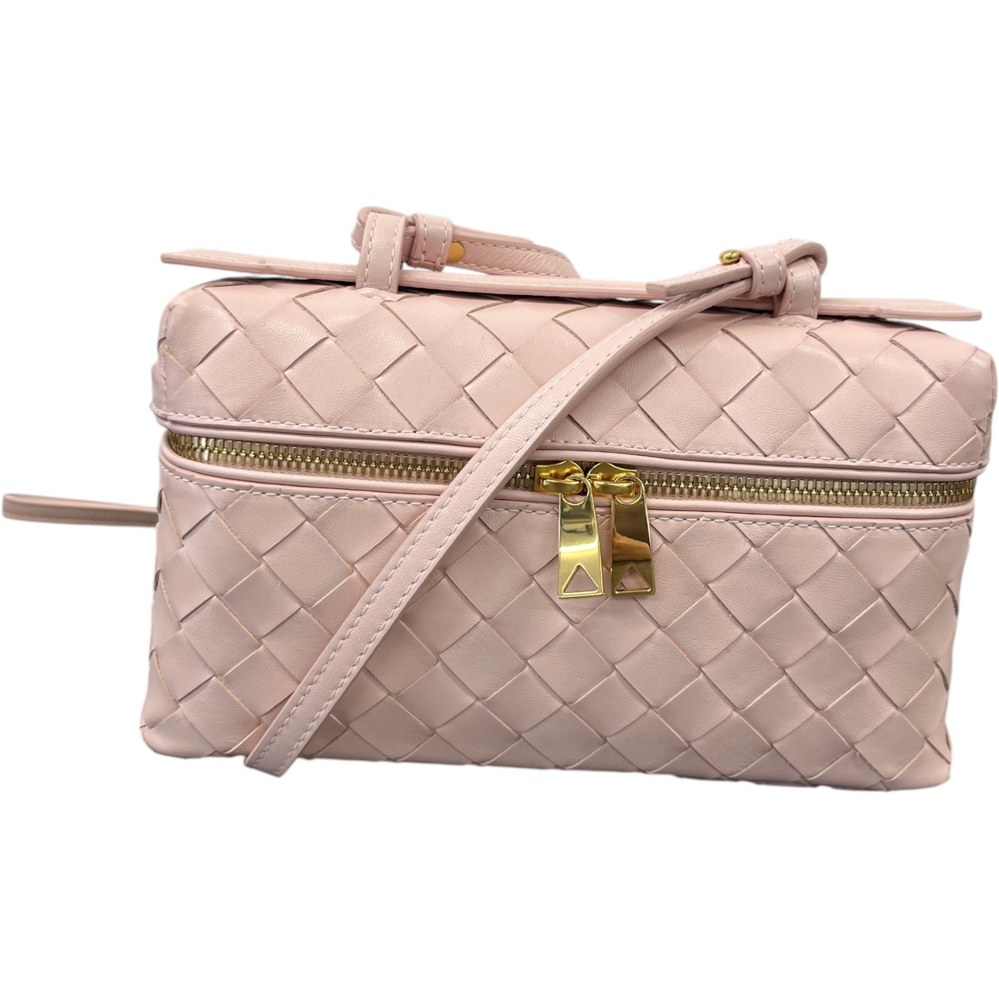 Women's Bang Bang Vanity Intrecciato Bag Pink