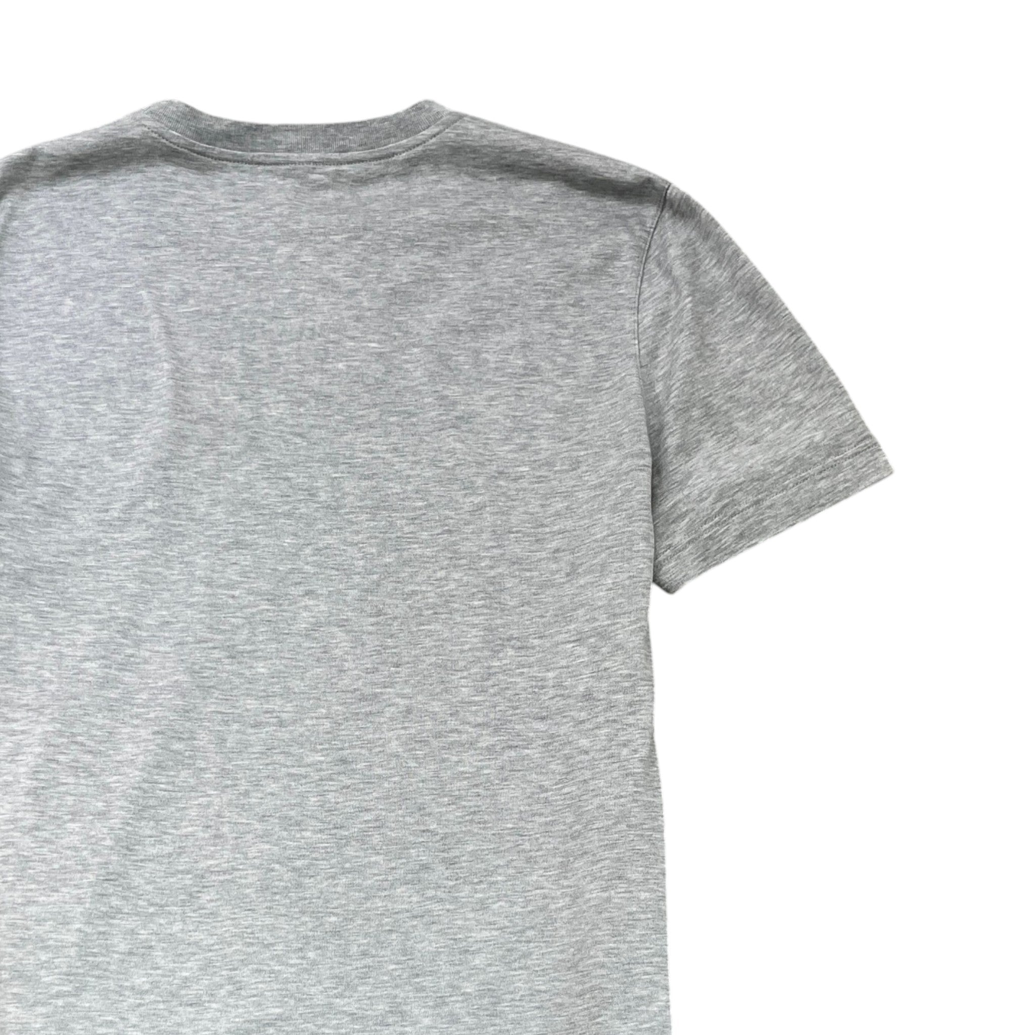 Men's Embroidered Logo T-Shirt Grey Size S