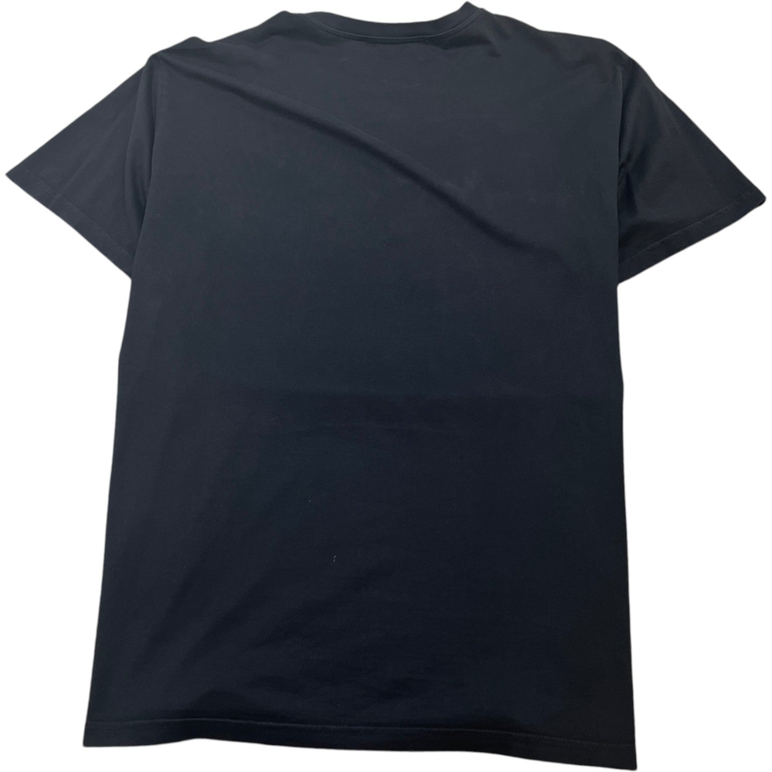 Men's Glitch Logo Print T-Shirt Black Size XL