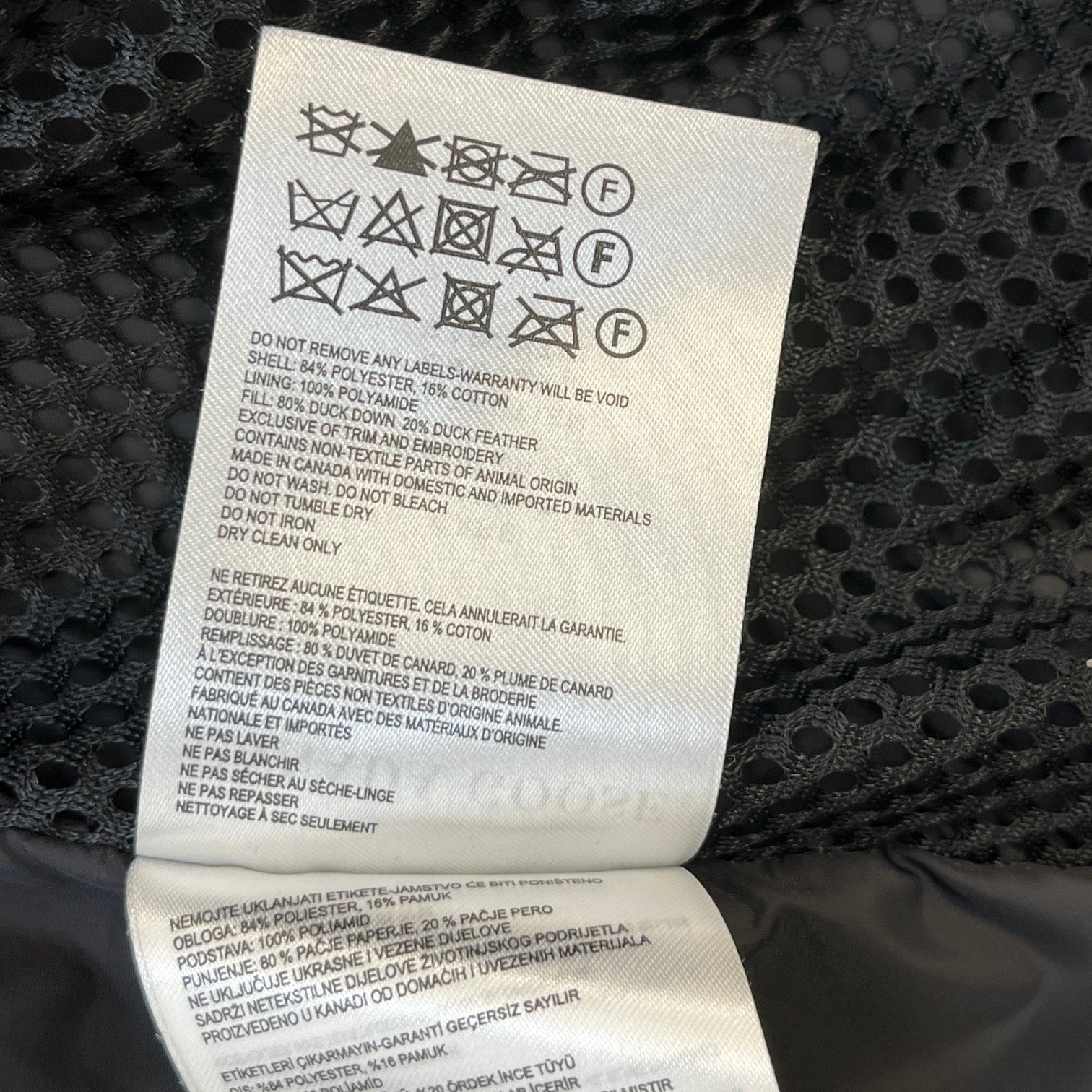 Men's Wyndham Parka Down Jacket Black Size M