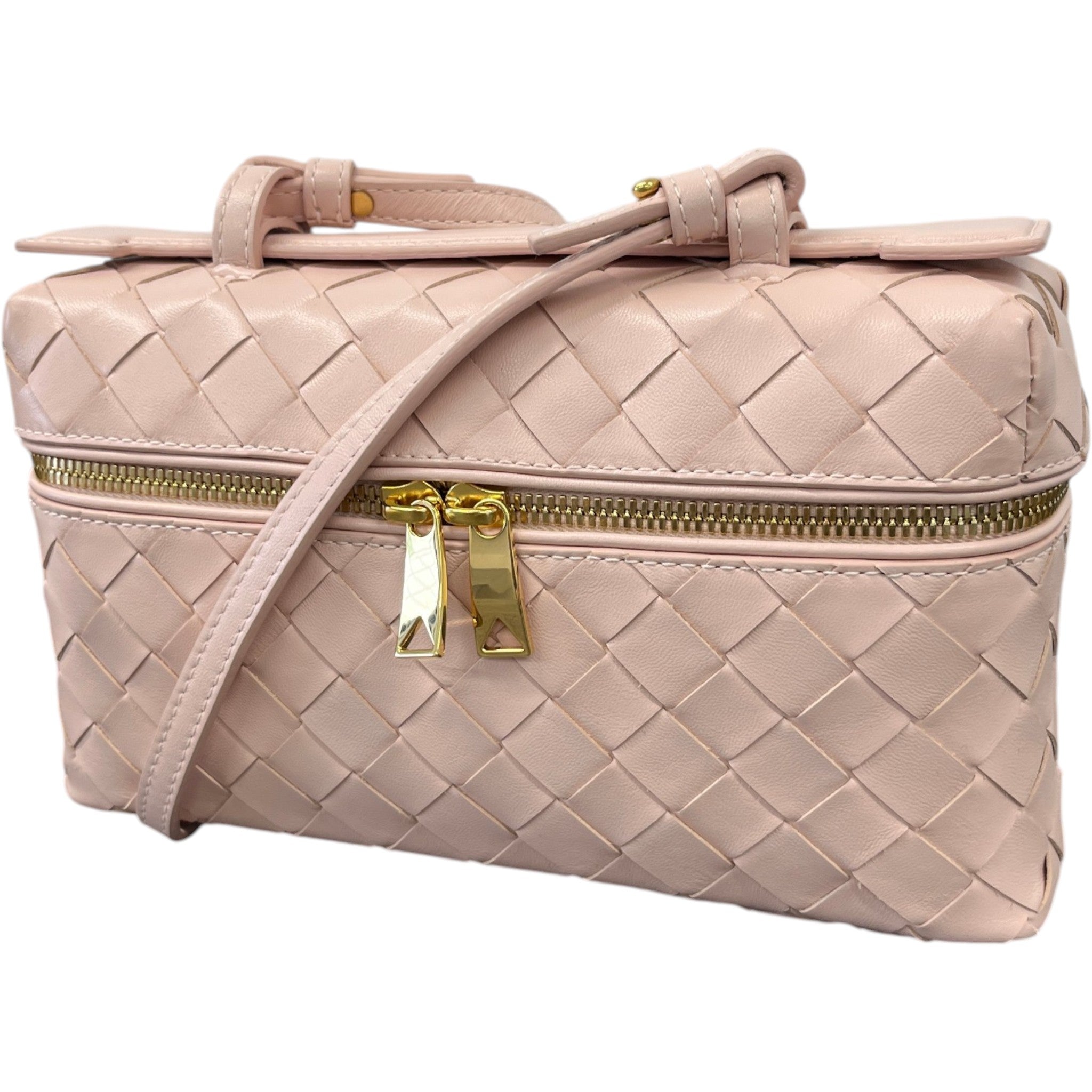 Women's Bang Bang Vanity Intrecciato Bag Pink
