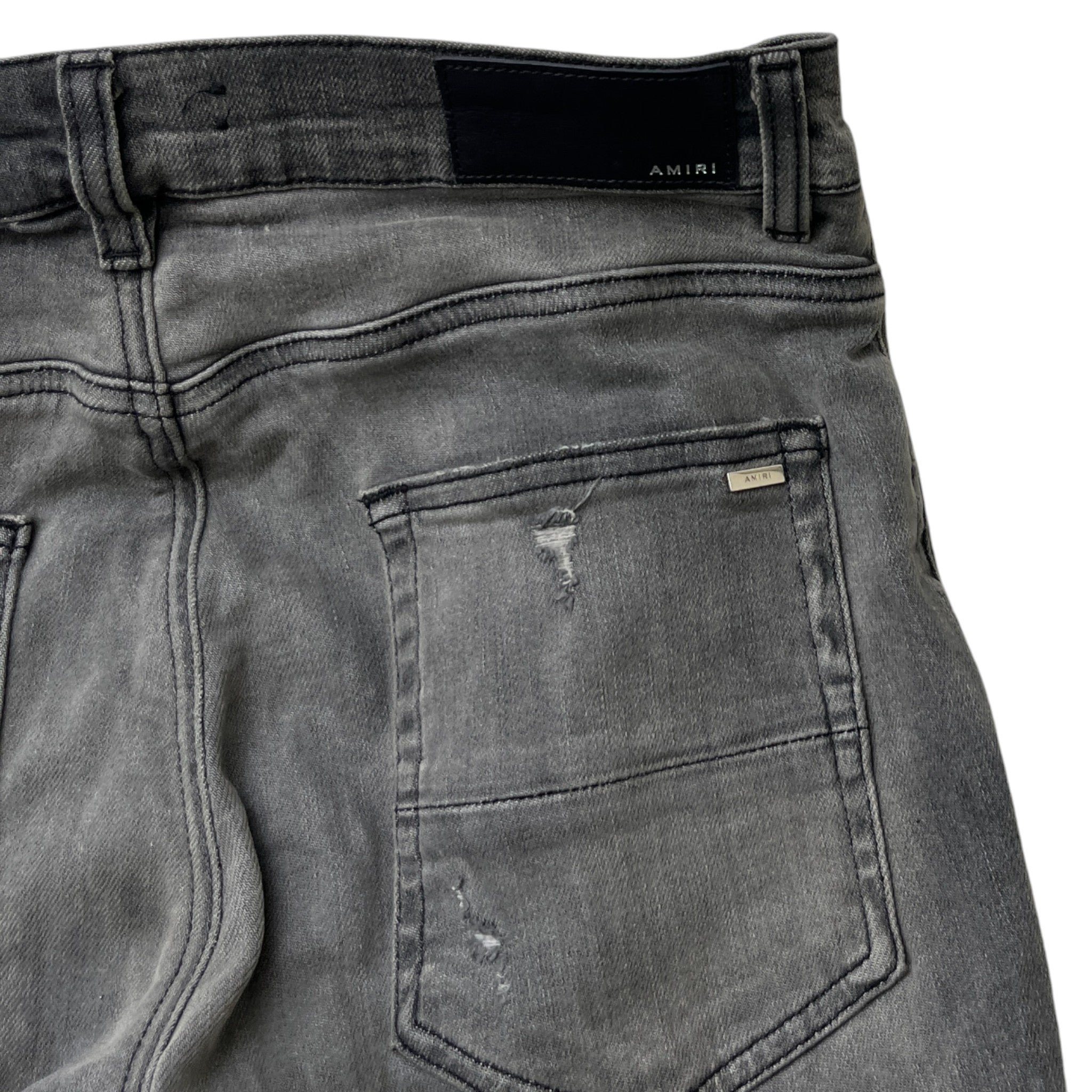Men's Mx1 Distressed Jeans Grey Size Waist 31"