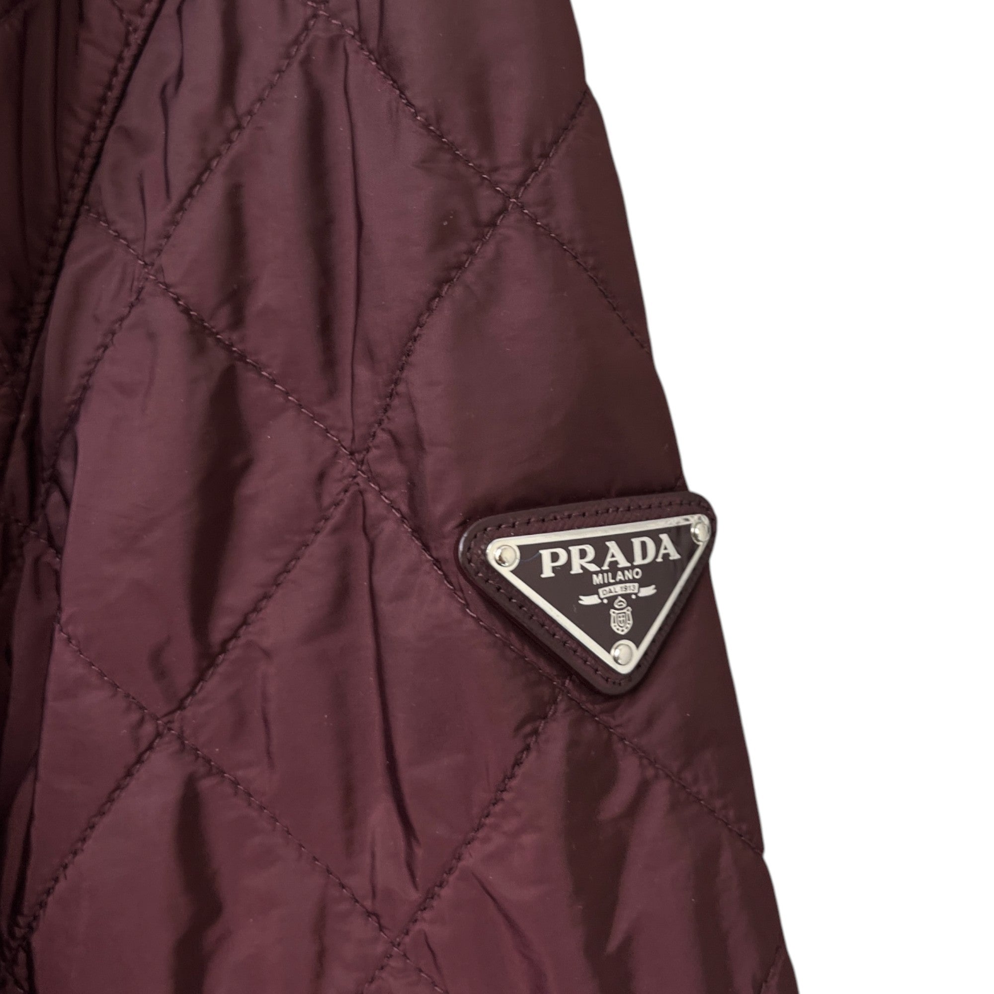 Men's Plaque Logo Jacket Burgundy Size IT 46 / S