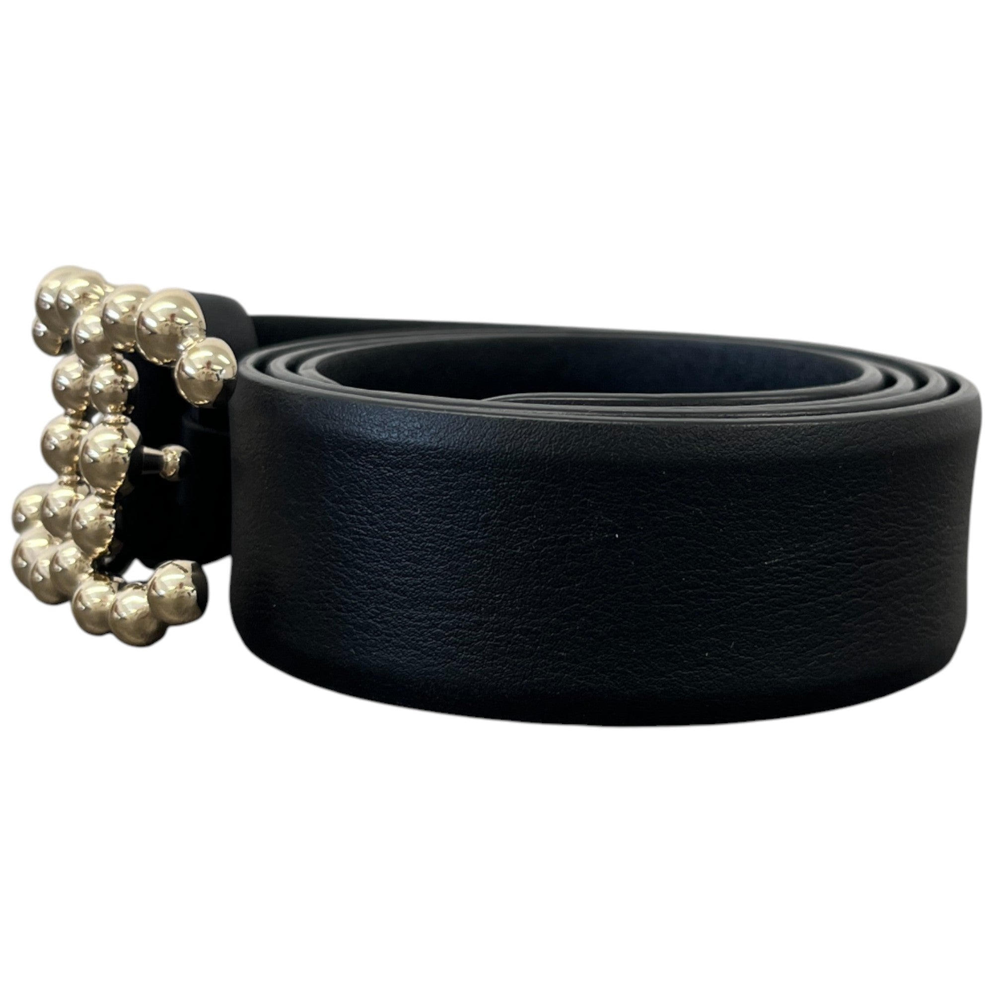 Women's Cc Logo Belt Black Size 80CM / UK 8