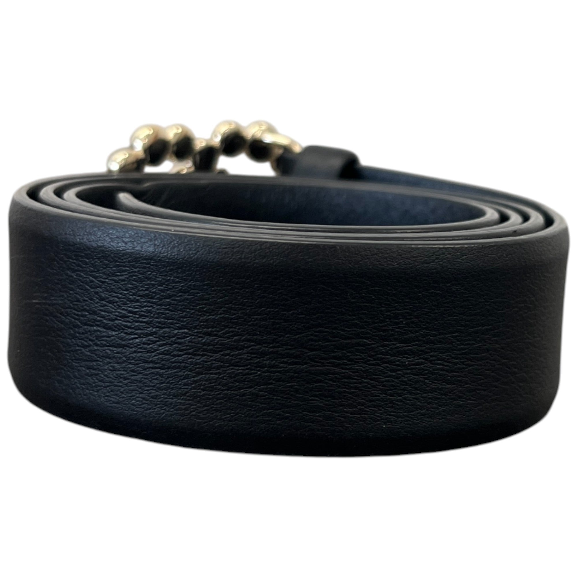 Women's Cc Logo Belt Black Size 80CM / UK 8