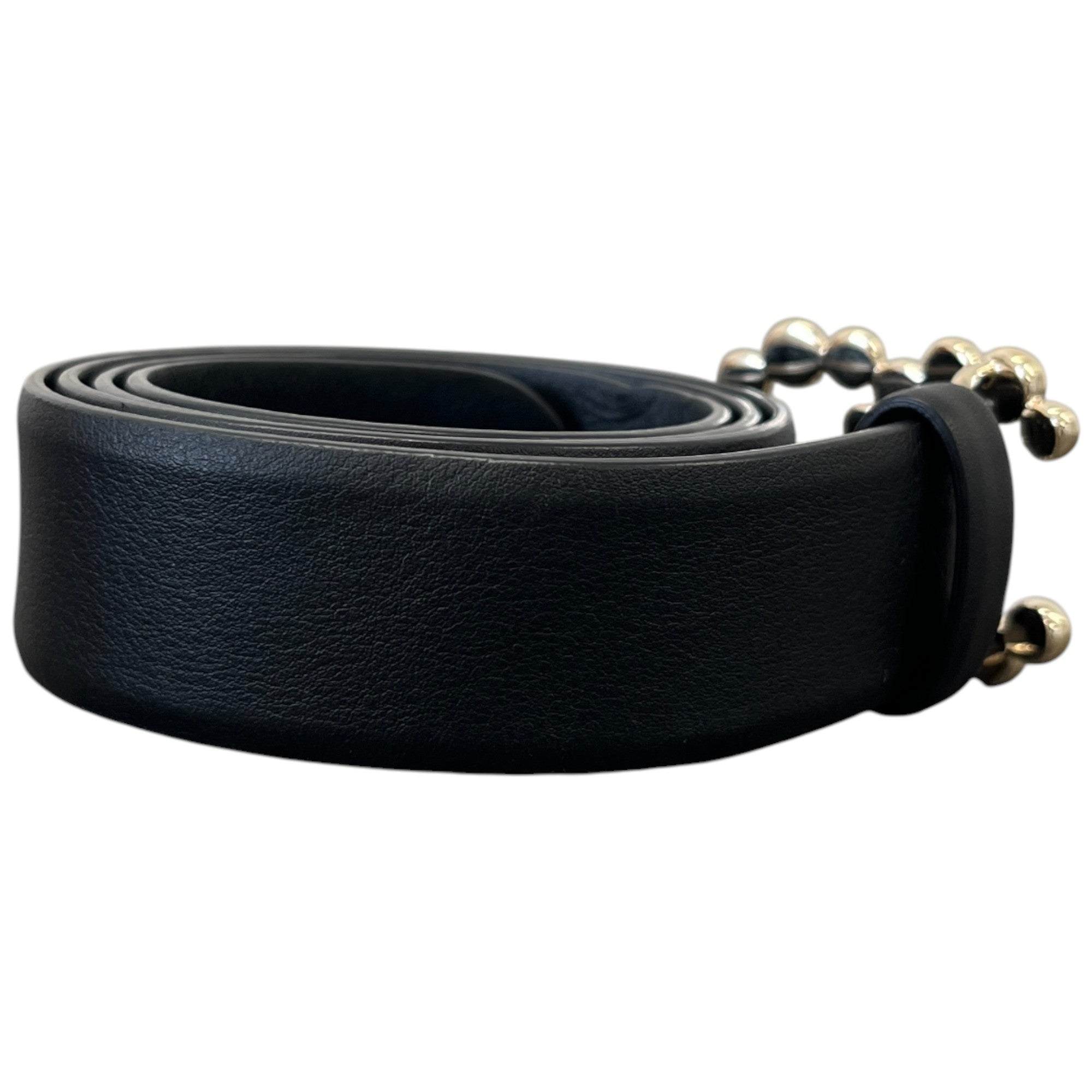 Women's Cc Logo Belt Black Size 80CM / UK 8