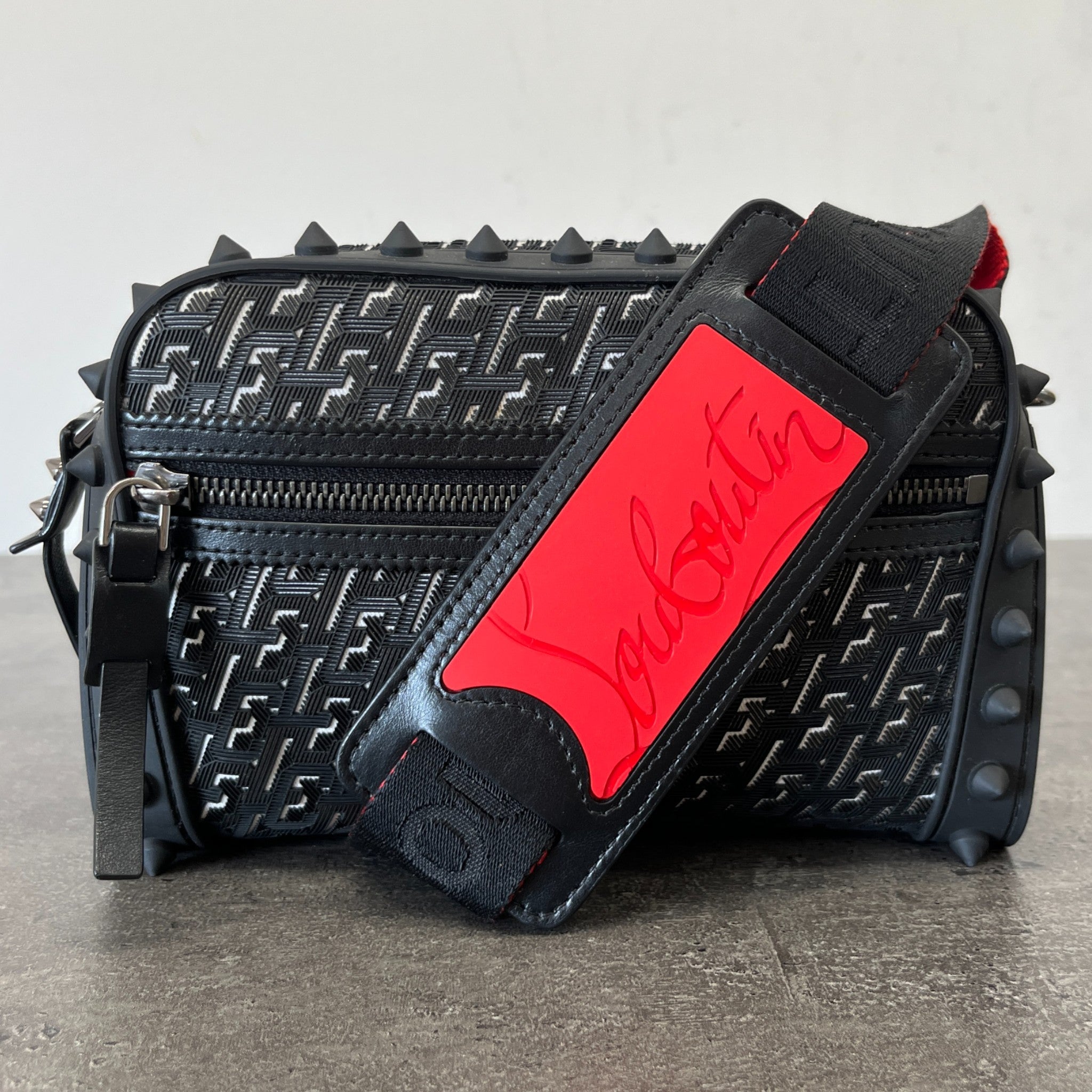 Men's Loubitown Techno Messenger Bag Black