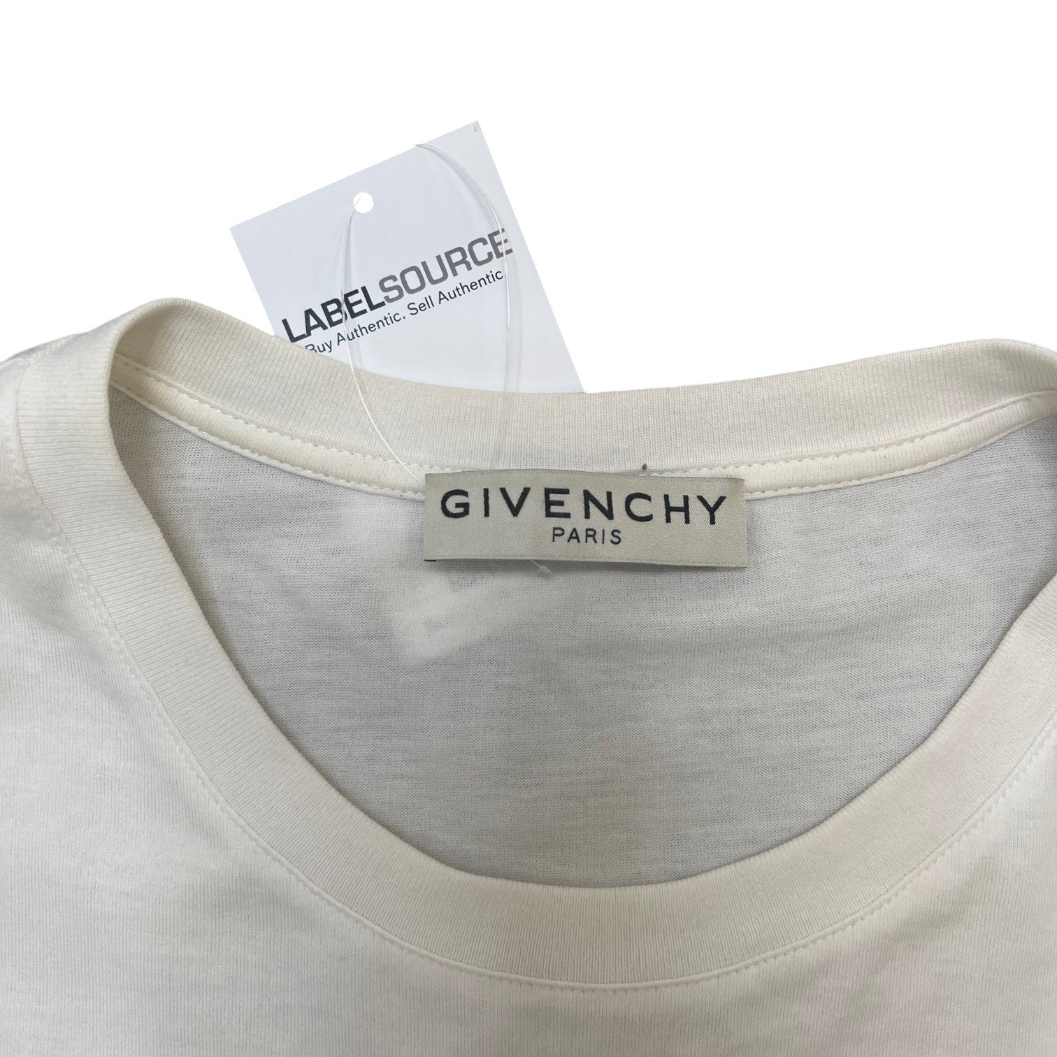 Men's Logo Print T-Shirt White Size L