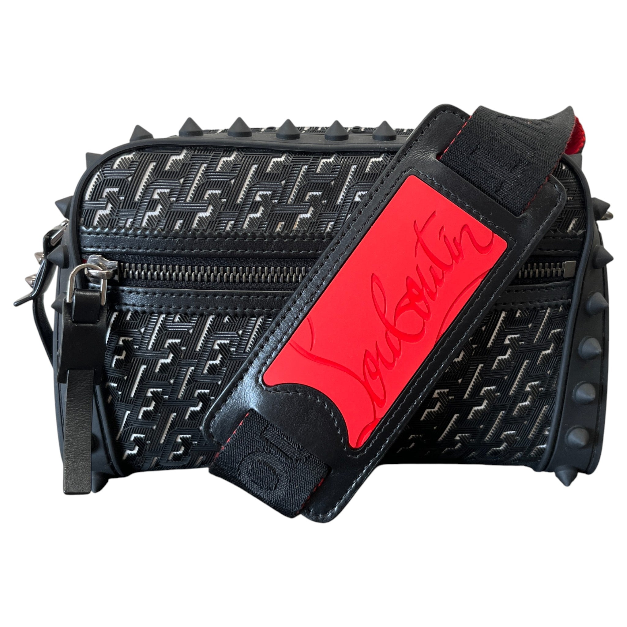 Men's Loubitown Techno Messenger Bag Black