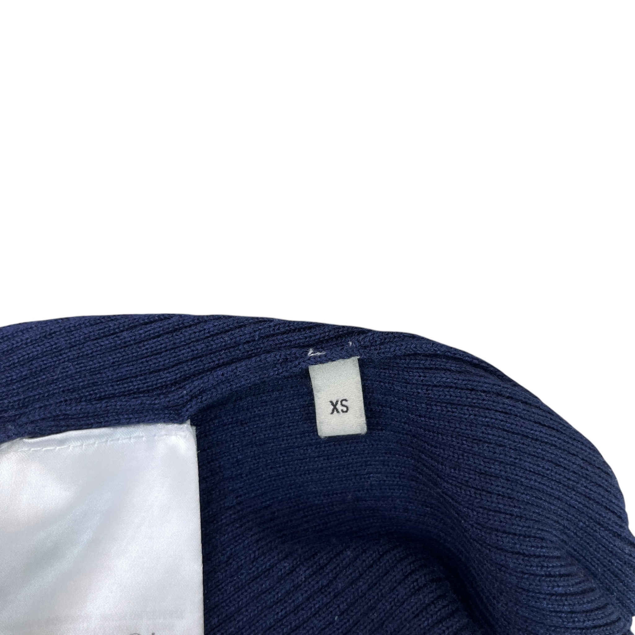 Women's Ruffle Trim Jumper Navy Size XS