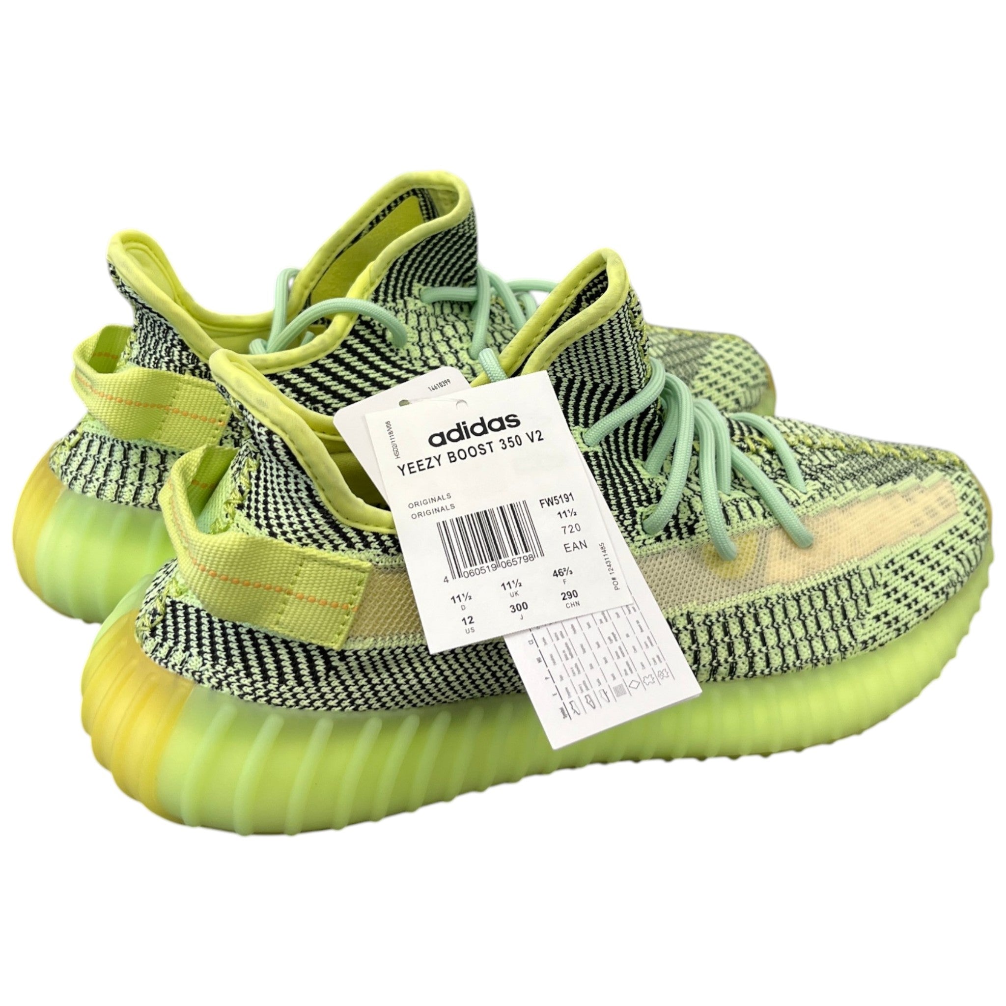 Men's Boost 350 V2 Low Trainers Green Size EU 45.5 / UK 11.5