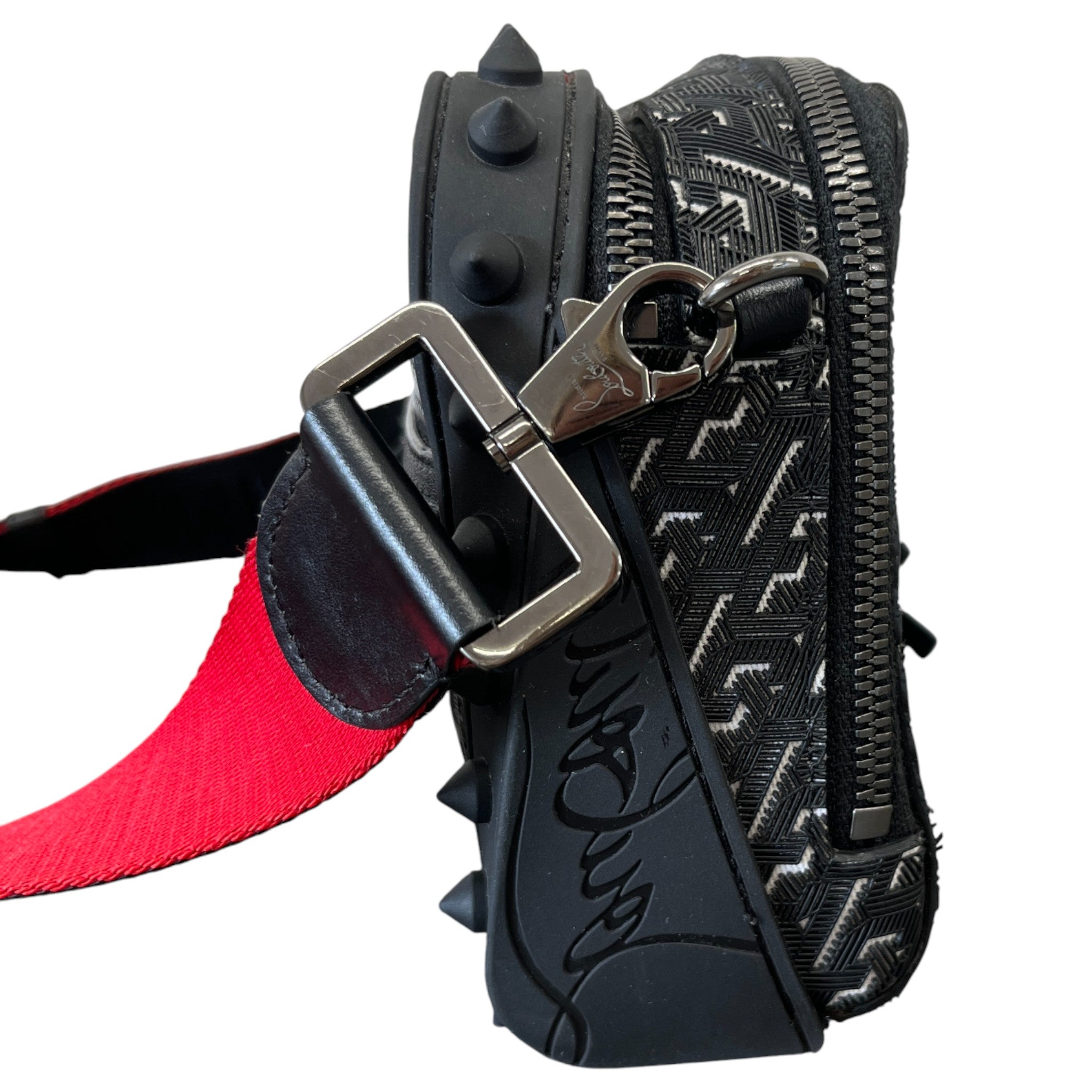 Men's Loubitown Techno Messenger Bag Black