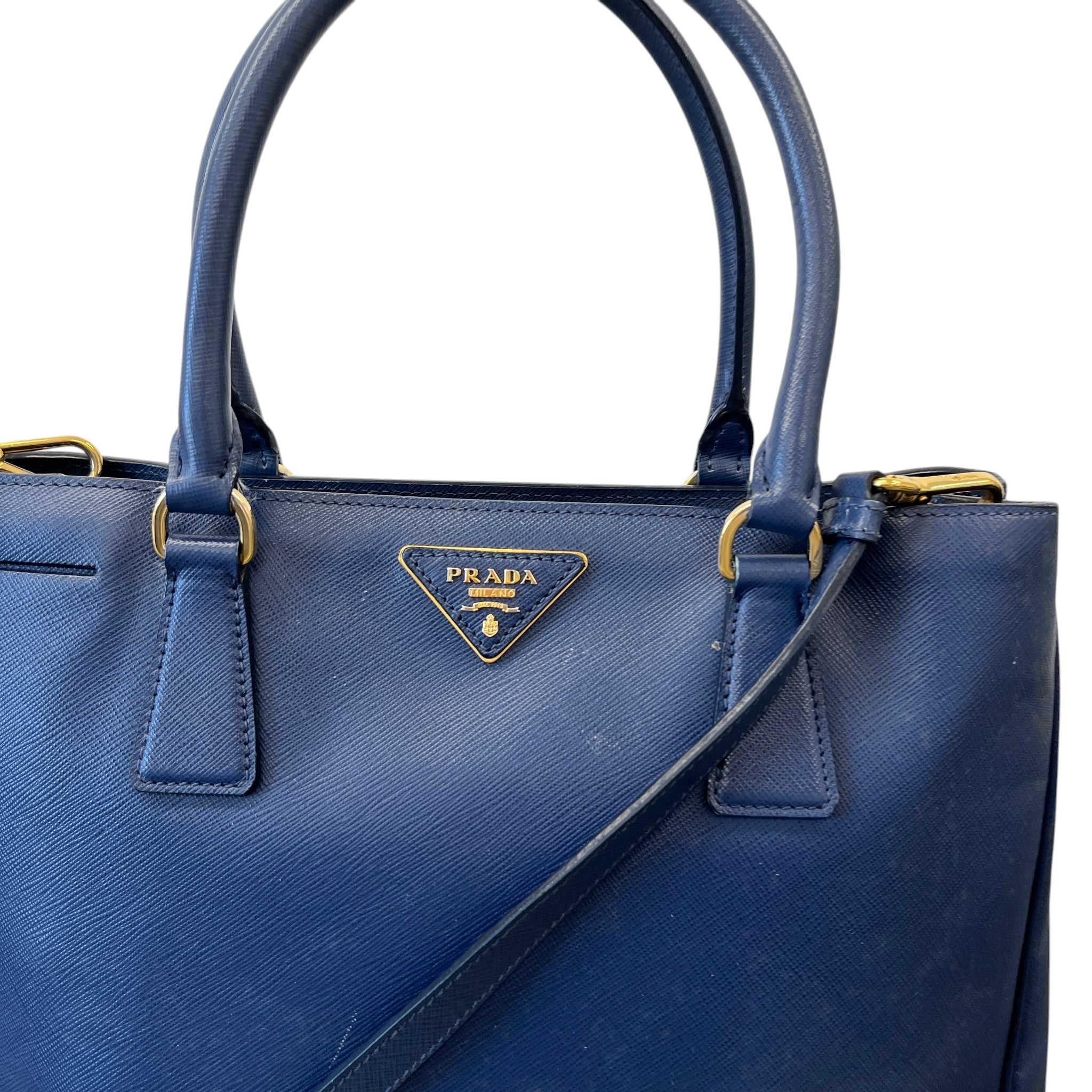 Women's Galleria Saffiano Tote Bag Blue