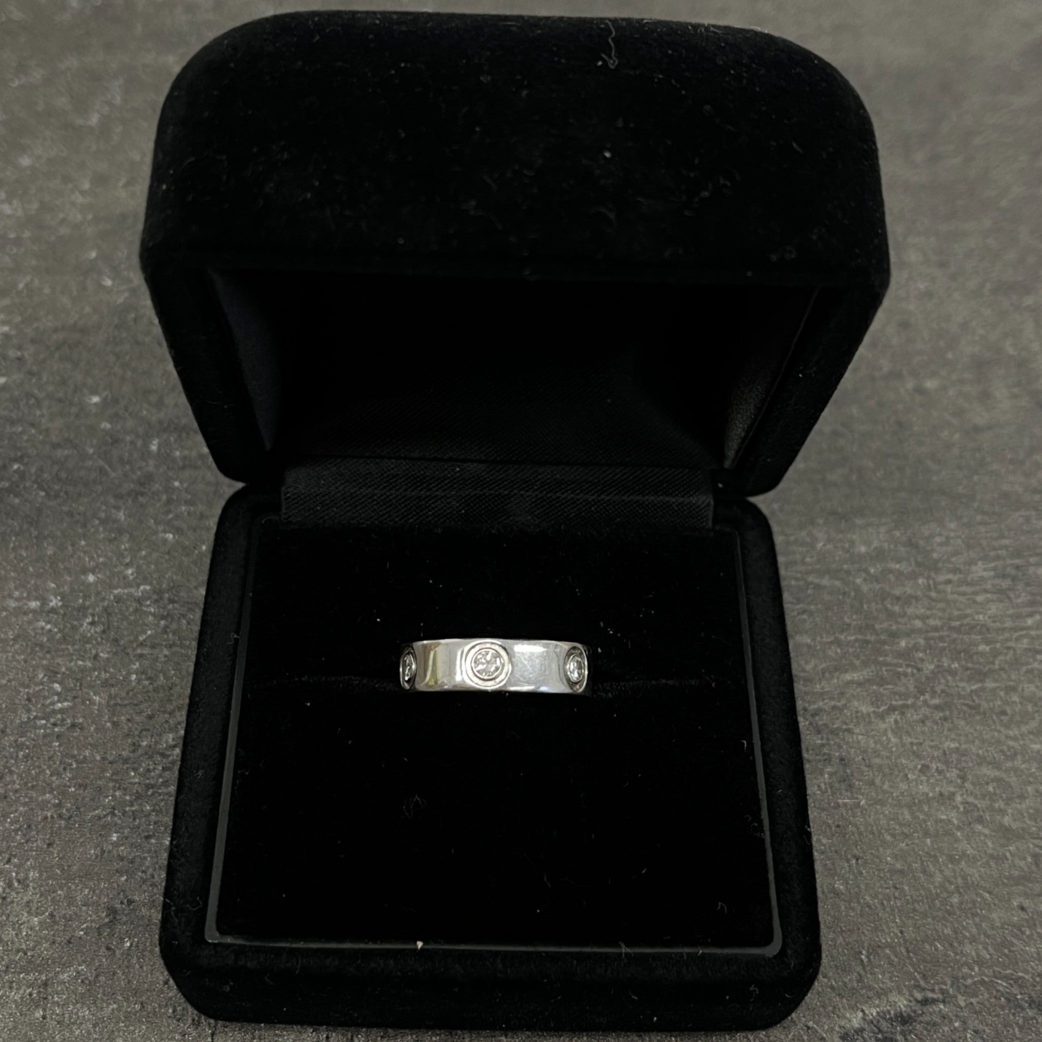 Women's Love Ring, Classic Model, 6 Diamonds Size 50 Ring Silver