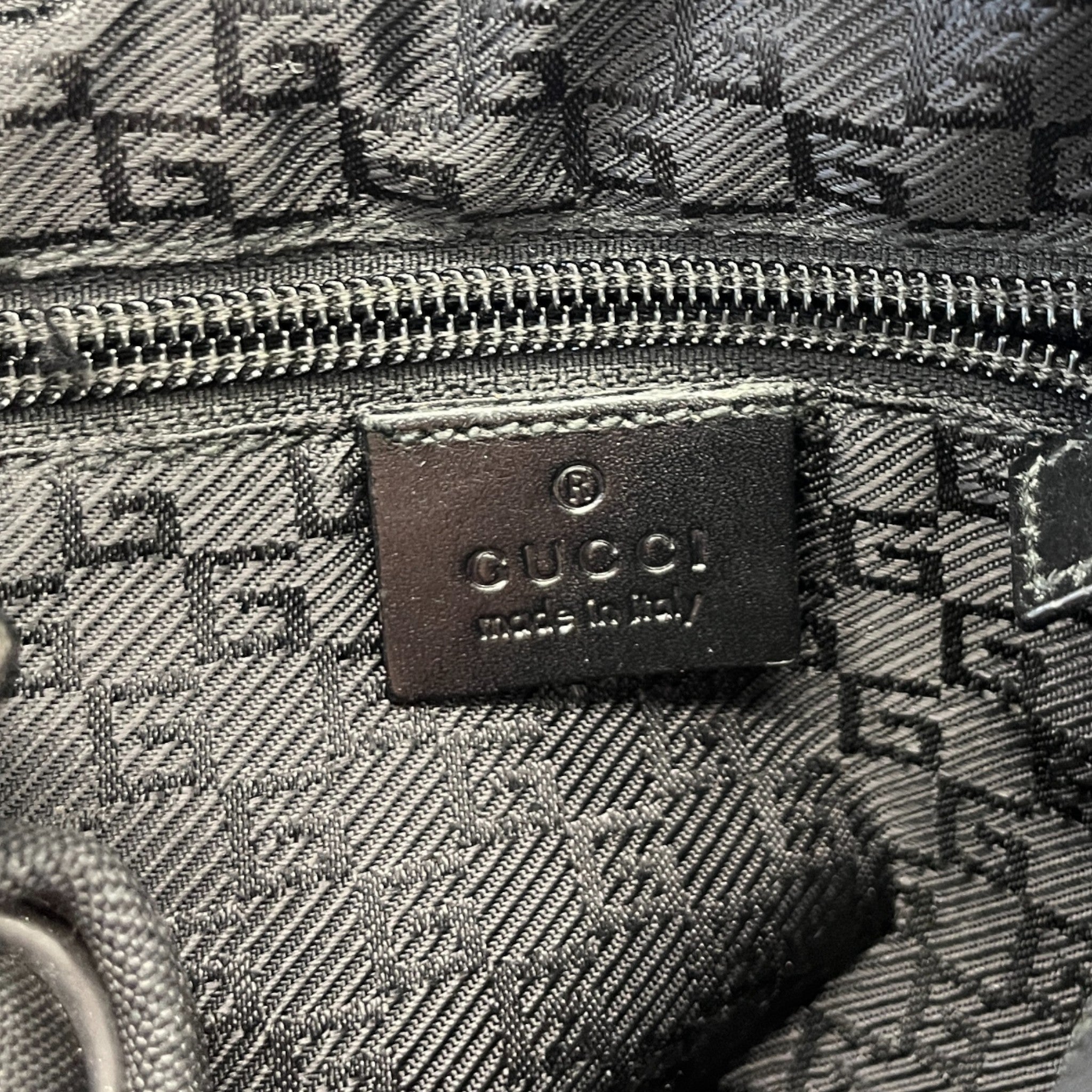 Nylon Canvas Crossbody Bag Black