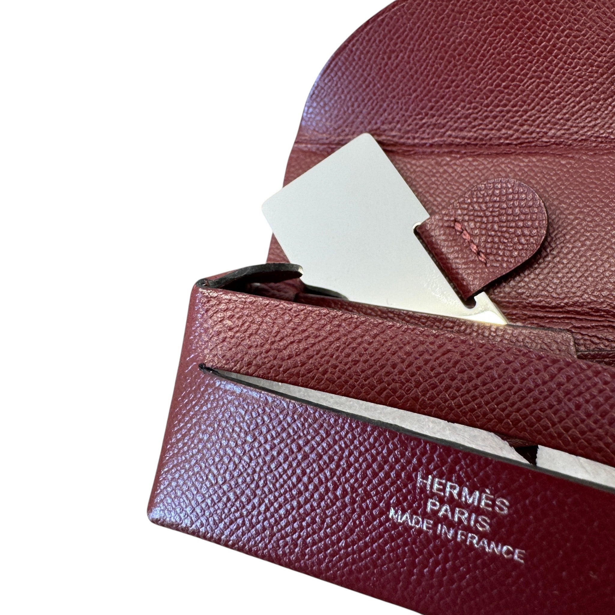 Women's Lipstick Case With Mirror Wallet Red