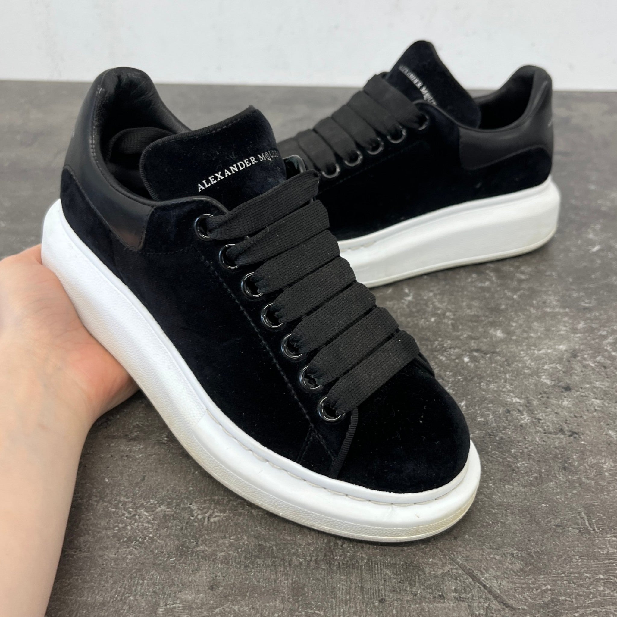 Women's Oversized Low Trainers Black Size EU 35 / UK 2