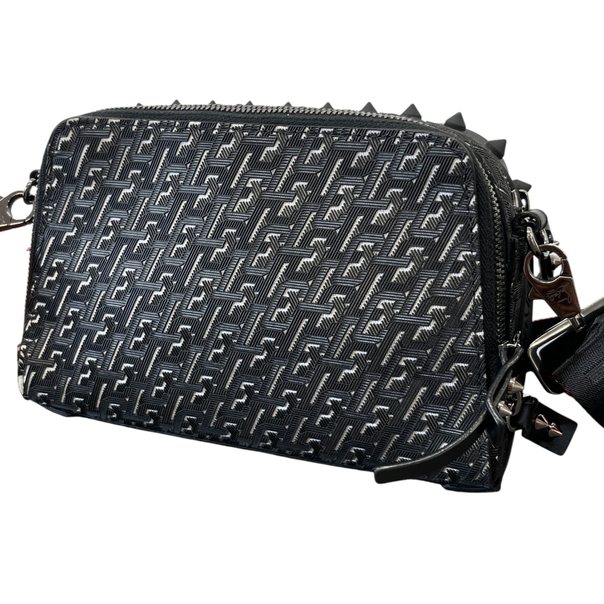 Men's Loubitown Techno Messenger Bag Black