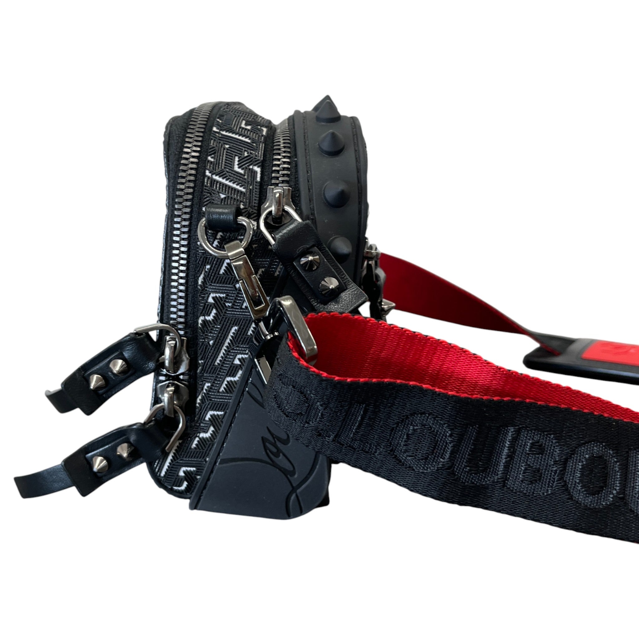 Men's Loubitown Techno Messenger Bag Black