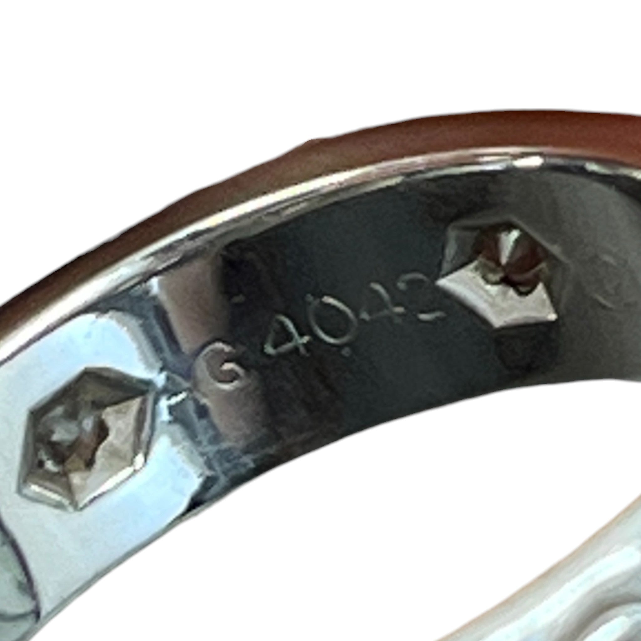 Women's Love Ring, Classic Model, 6 Diamonds Size 50 Ring Silver