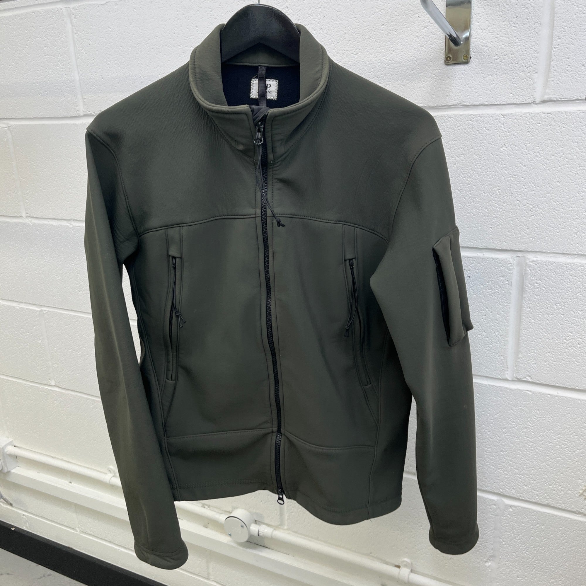 Men's Lens Logo Jacket Khaki Size M