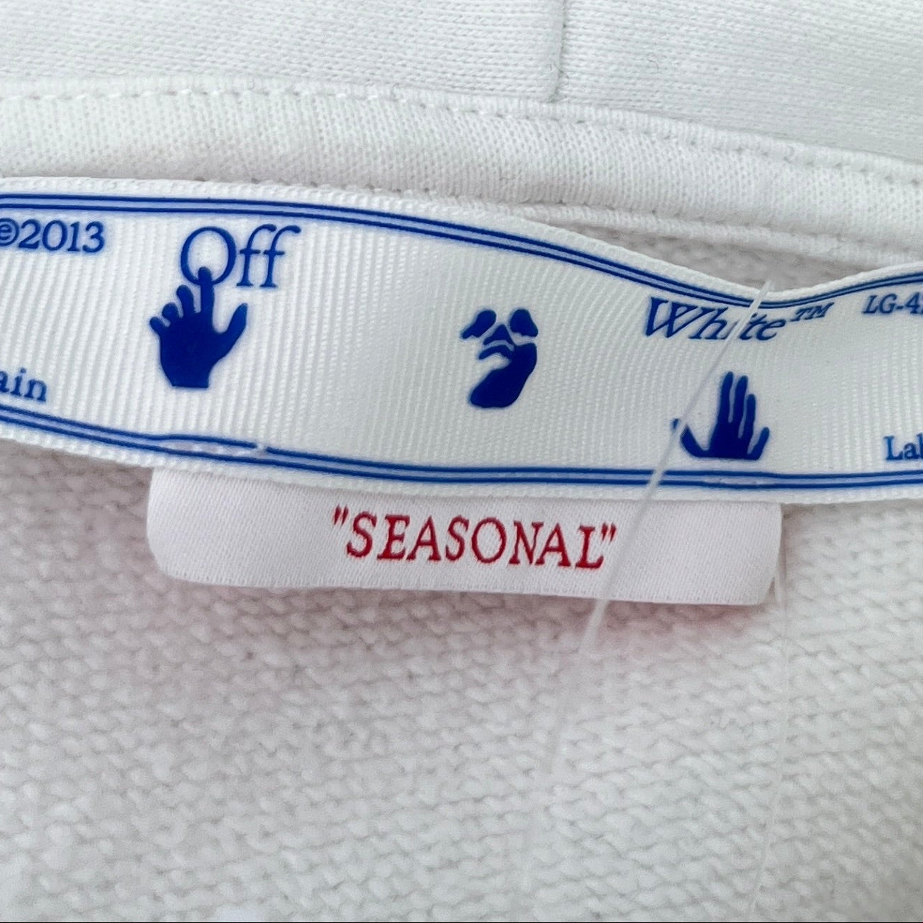 Men's Wizard Graffiti Hoodie White Size S