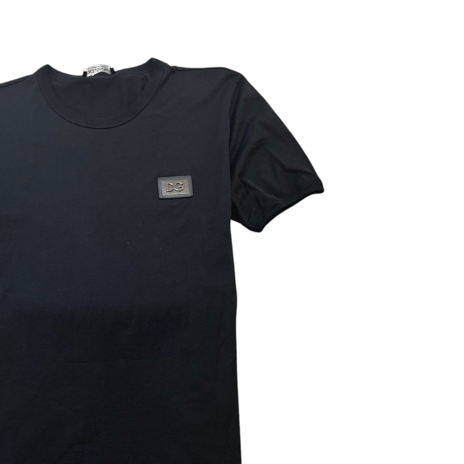 Men's Plaque Logo T-Shirt Black Size IT 48 / UK M