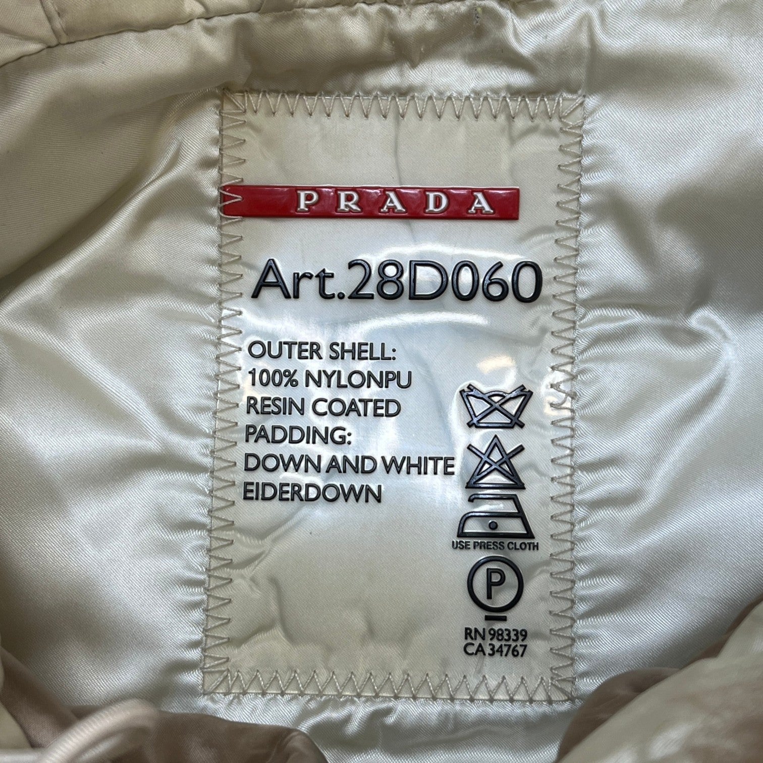 Women's Plaque Logo Down Jacket Gold Size IT 38 / UK 6
