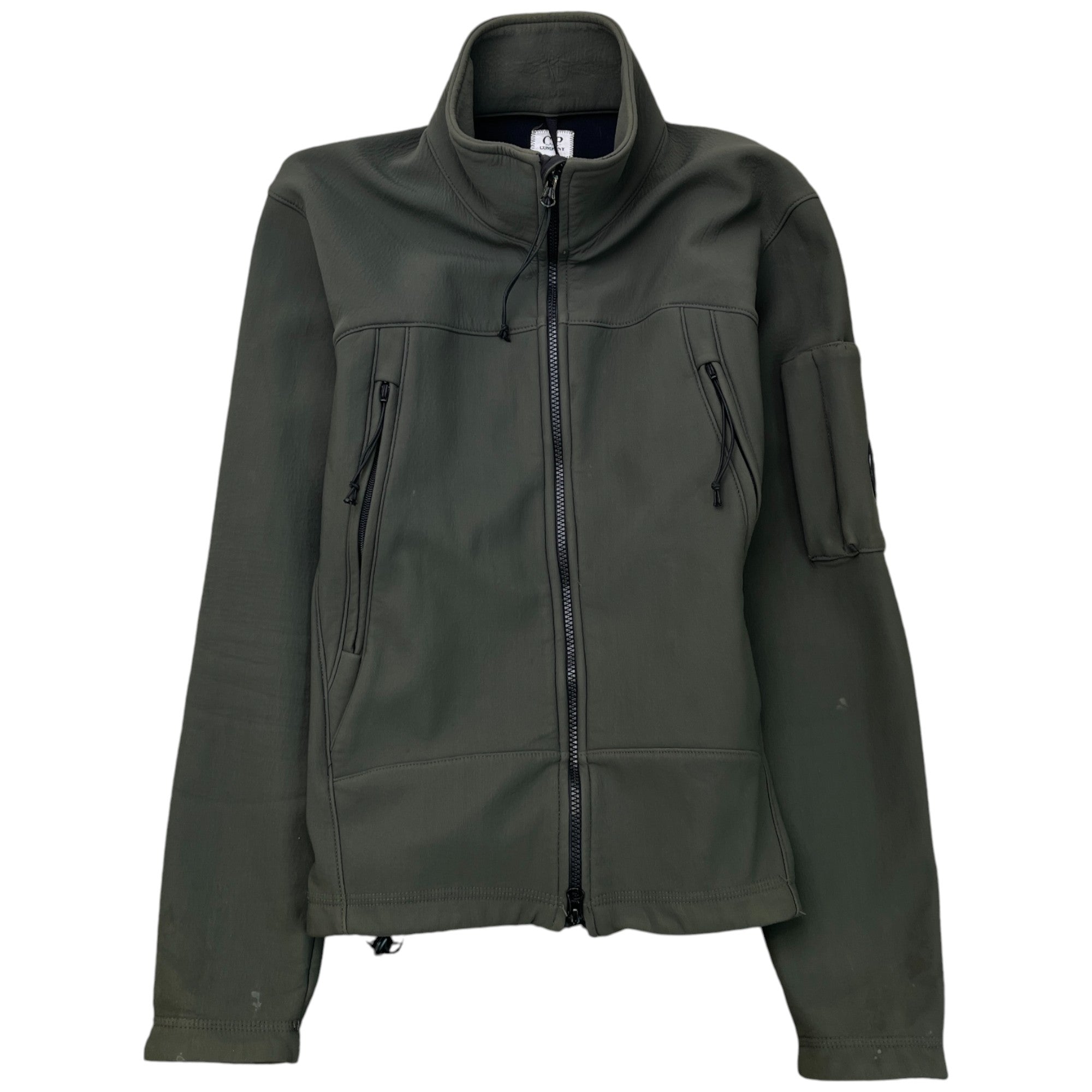 Men's Lens Logo Jacket Khaki Size M