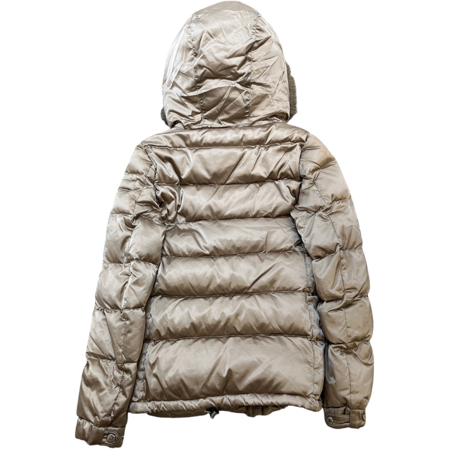 Women's Plaque Logo Down Jacket Gold Size IT 38 / UK 6