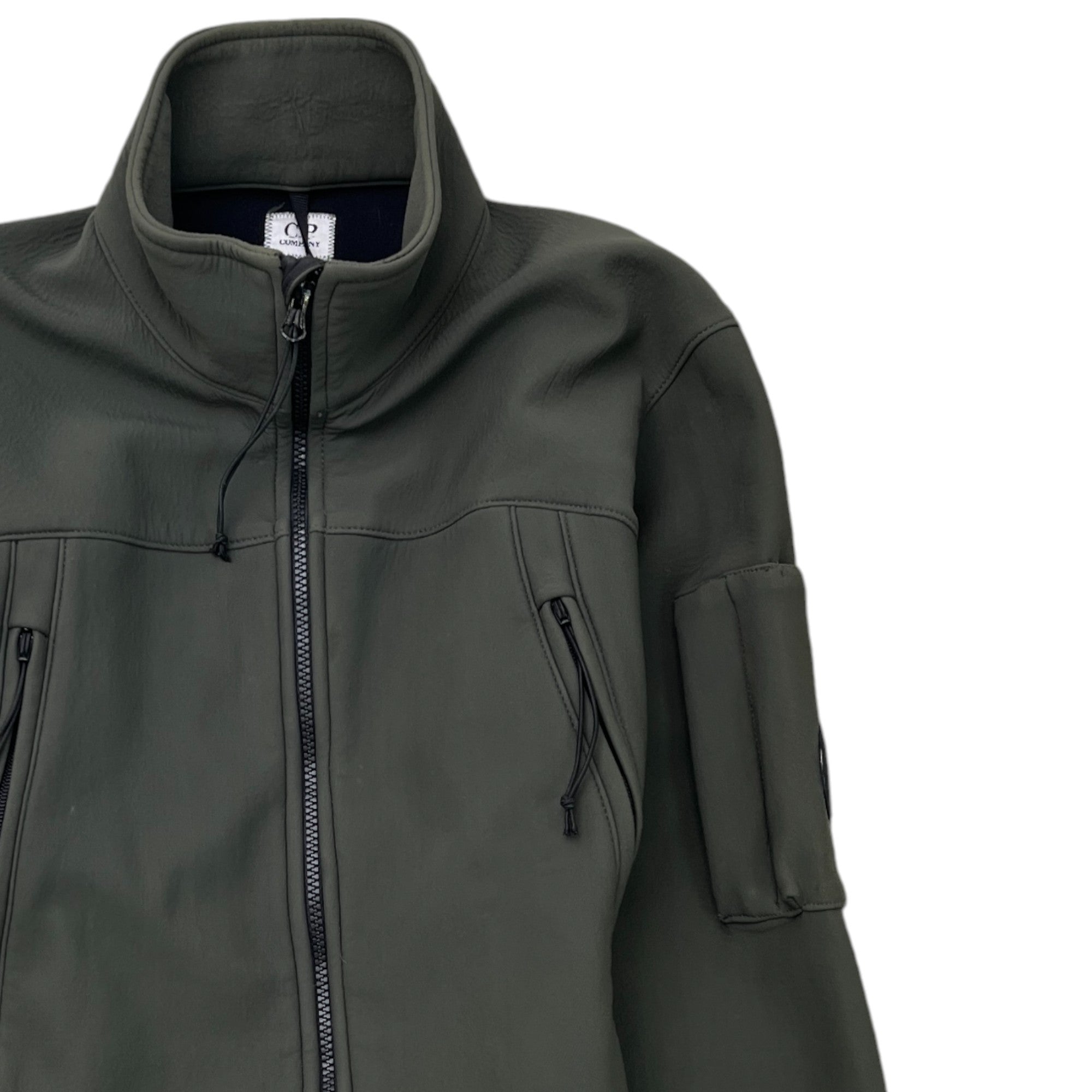 Men's Lens Logo Jacket Khaki Size M