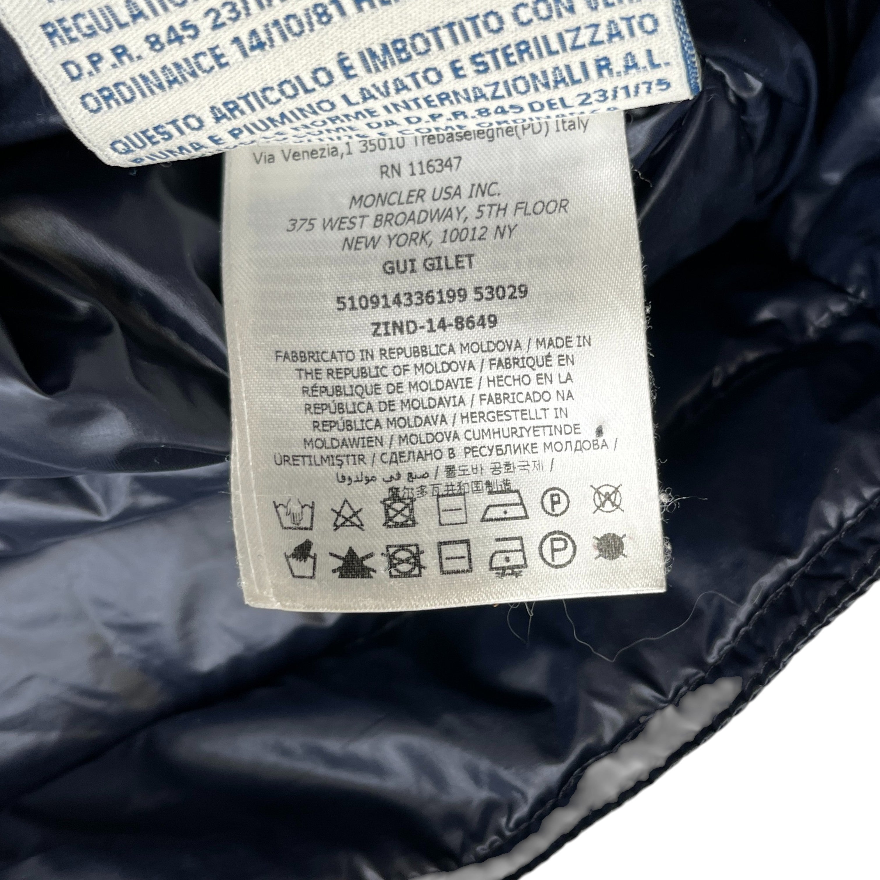 Men's Gui Gilet Navy Size 1 / S