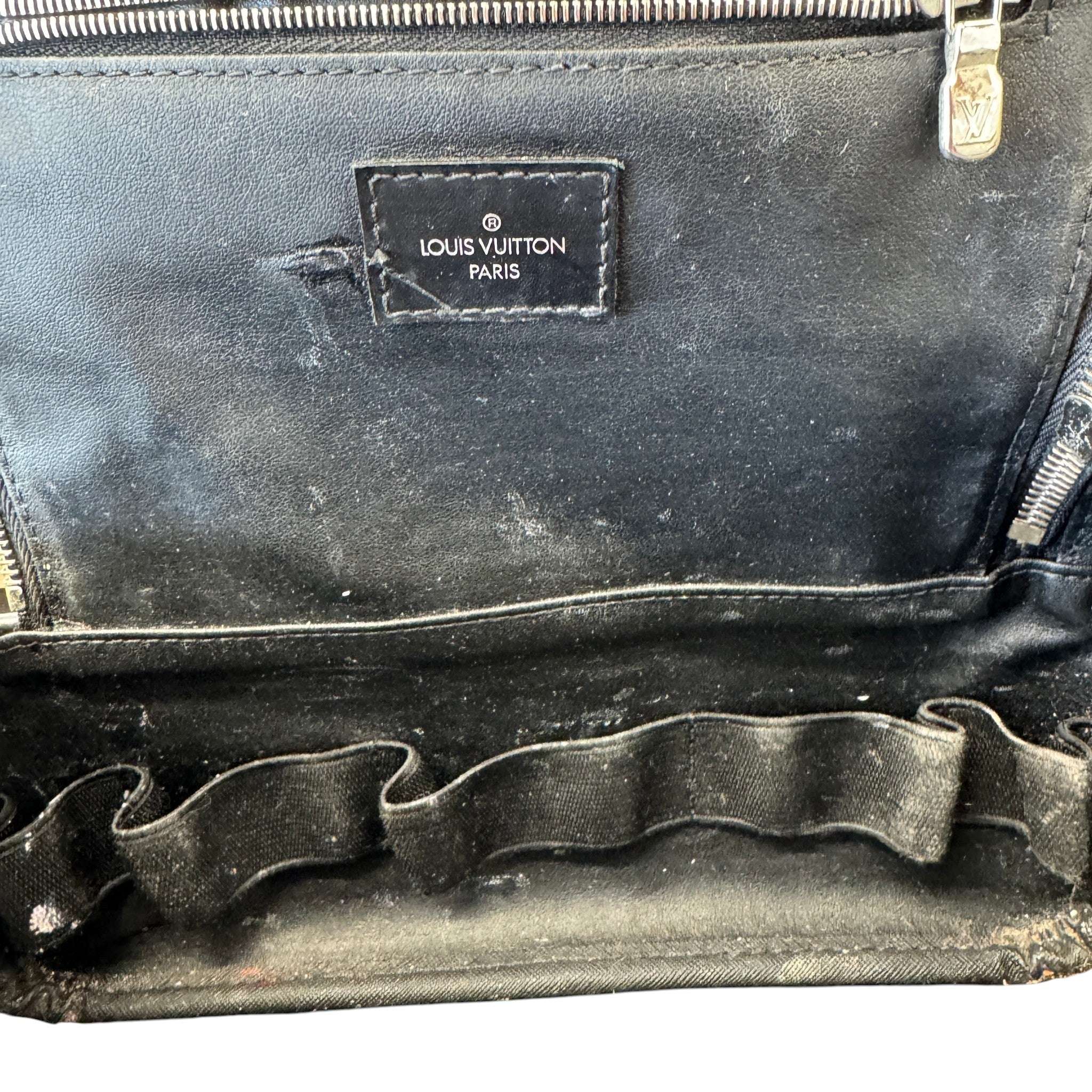Men's Dopp Kit Damier Graphite Toiletry Bag Black
