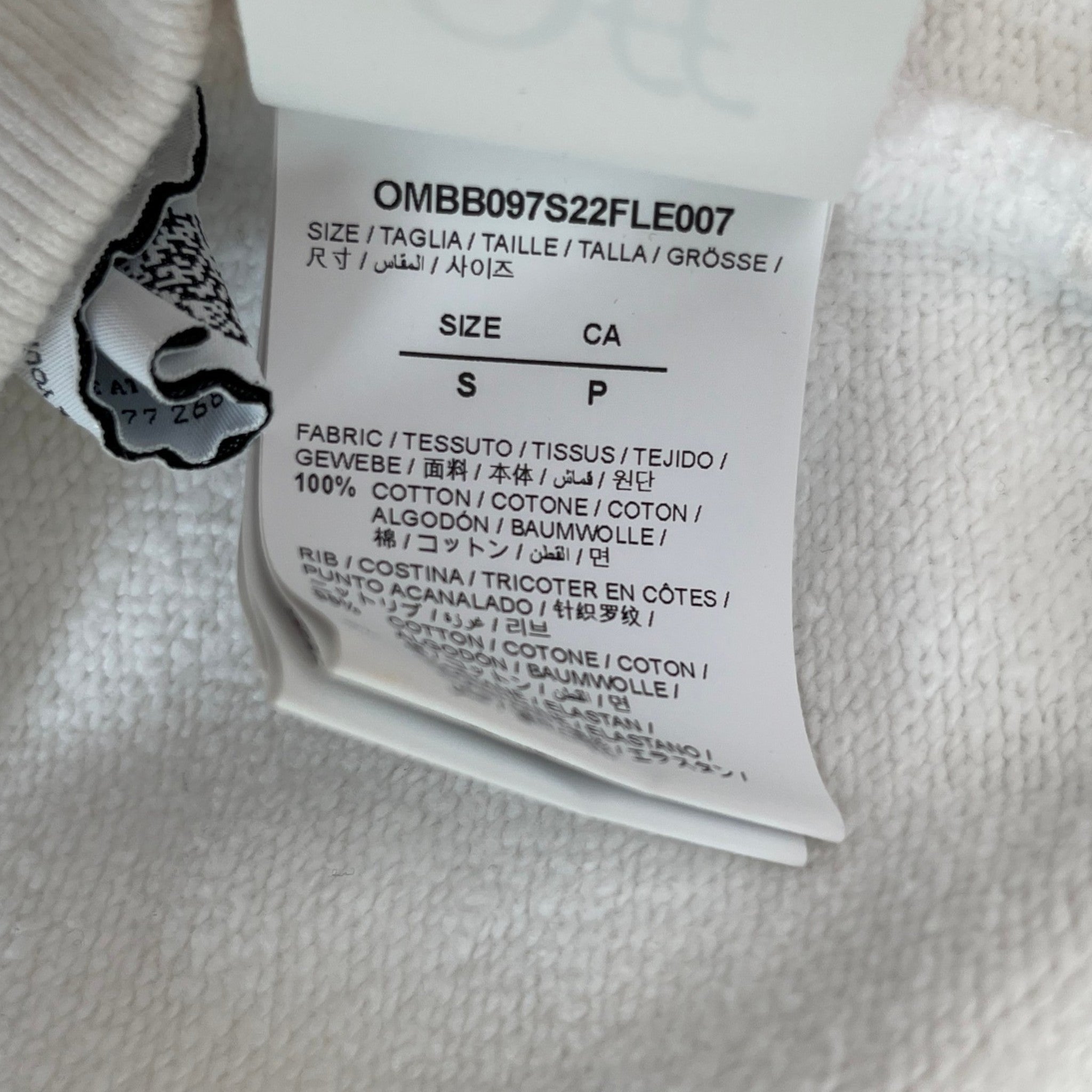 Men's Wizard Graffiti Hoodie White Size S