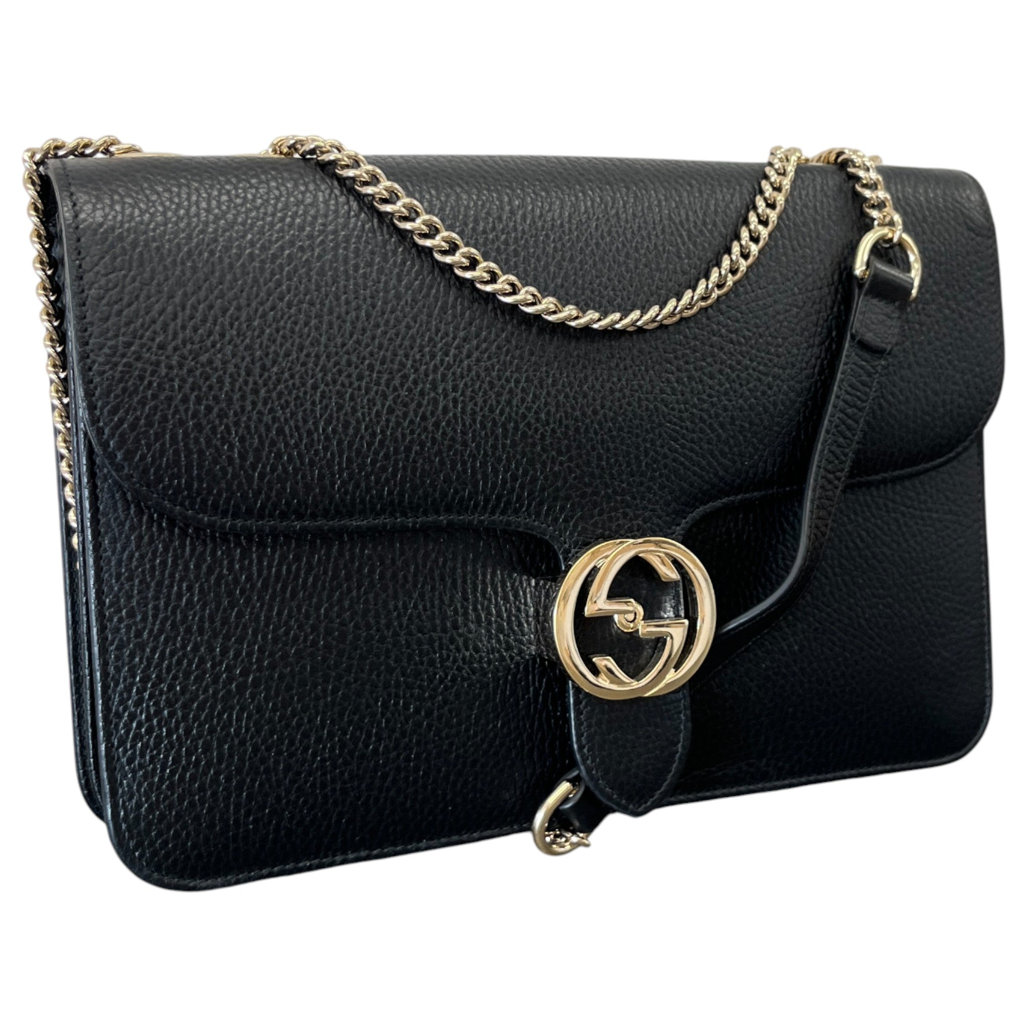 Women's Interlocking G Handbag Black