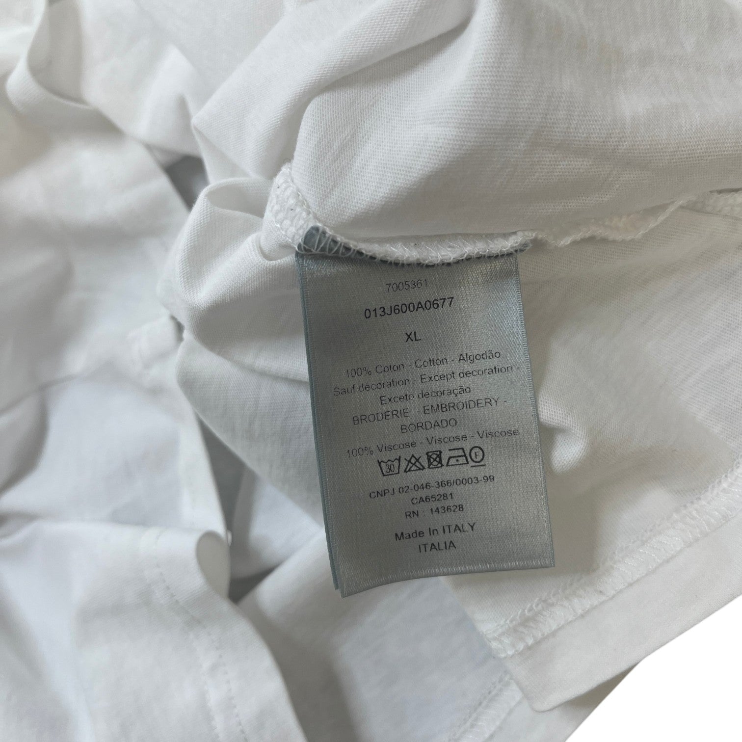 Men's Cd Icon T-Shirt White Size XL