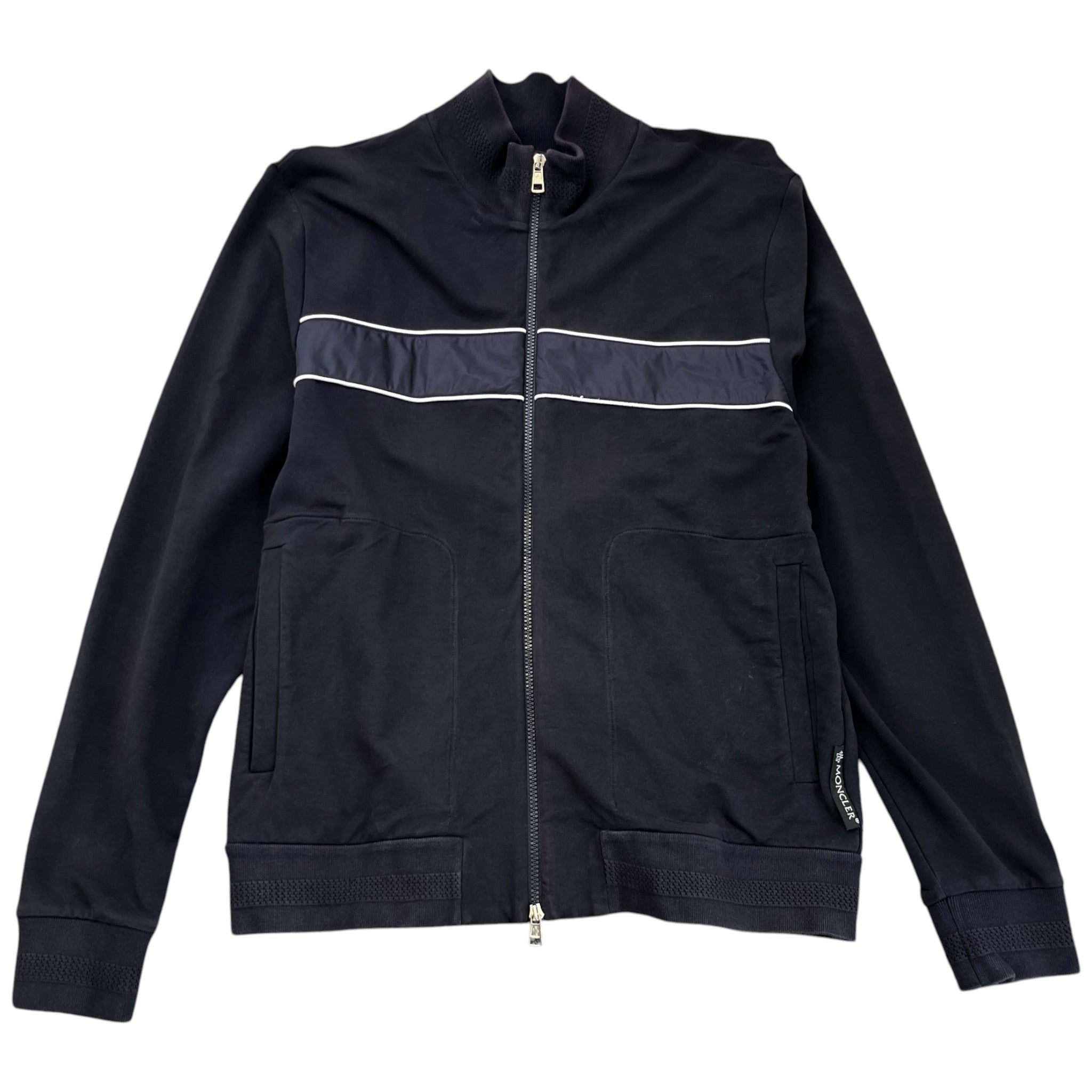 Men's Logo Maglia Cardigan Track Jacket Navy Size XL