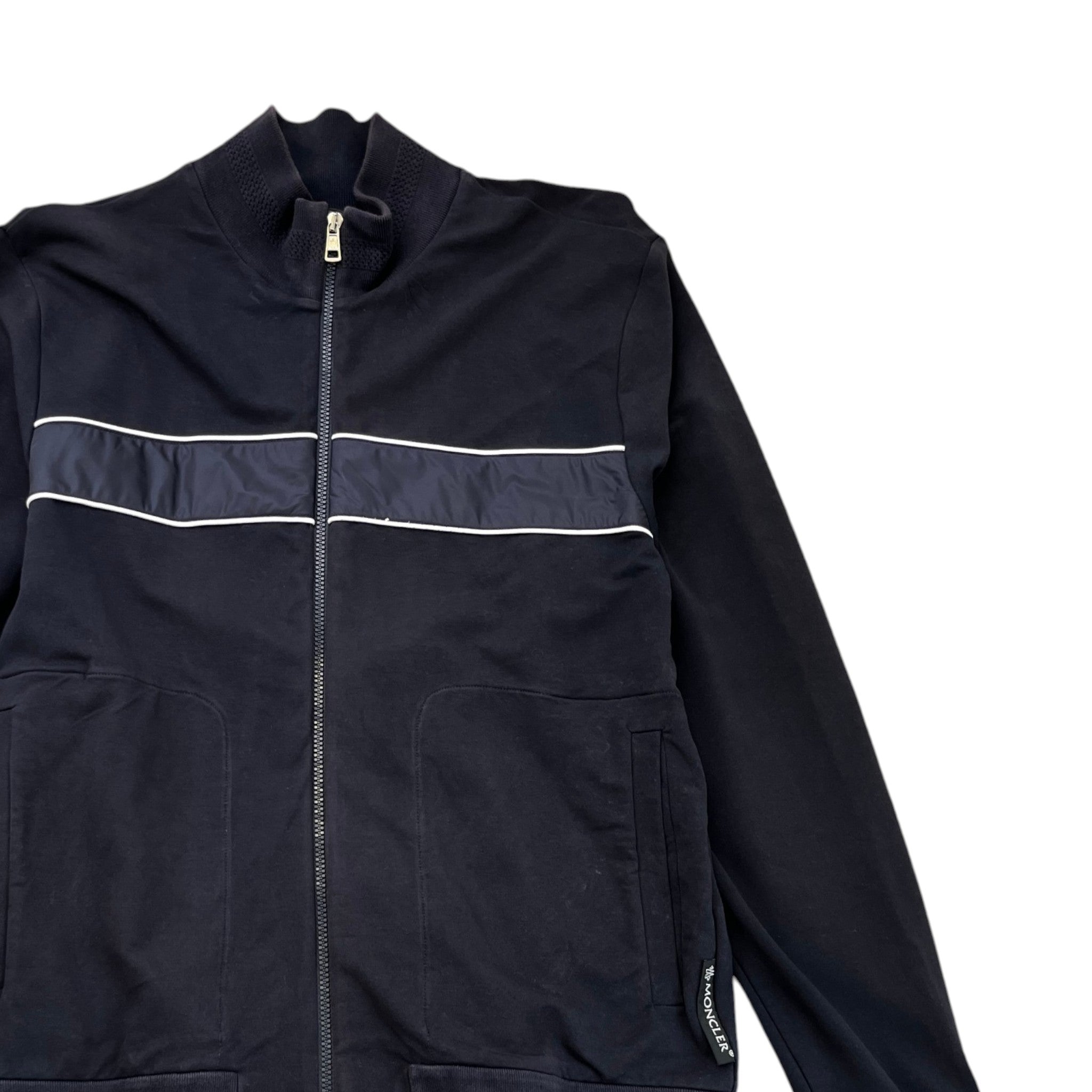 Men's Logo Maglia Cardigan Track Jacket Navy Size XL