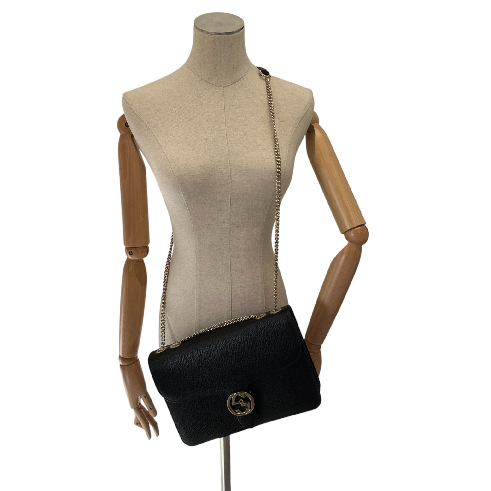 Women's Interlocking G Handbag Black