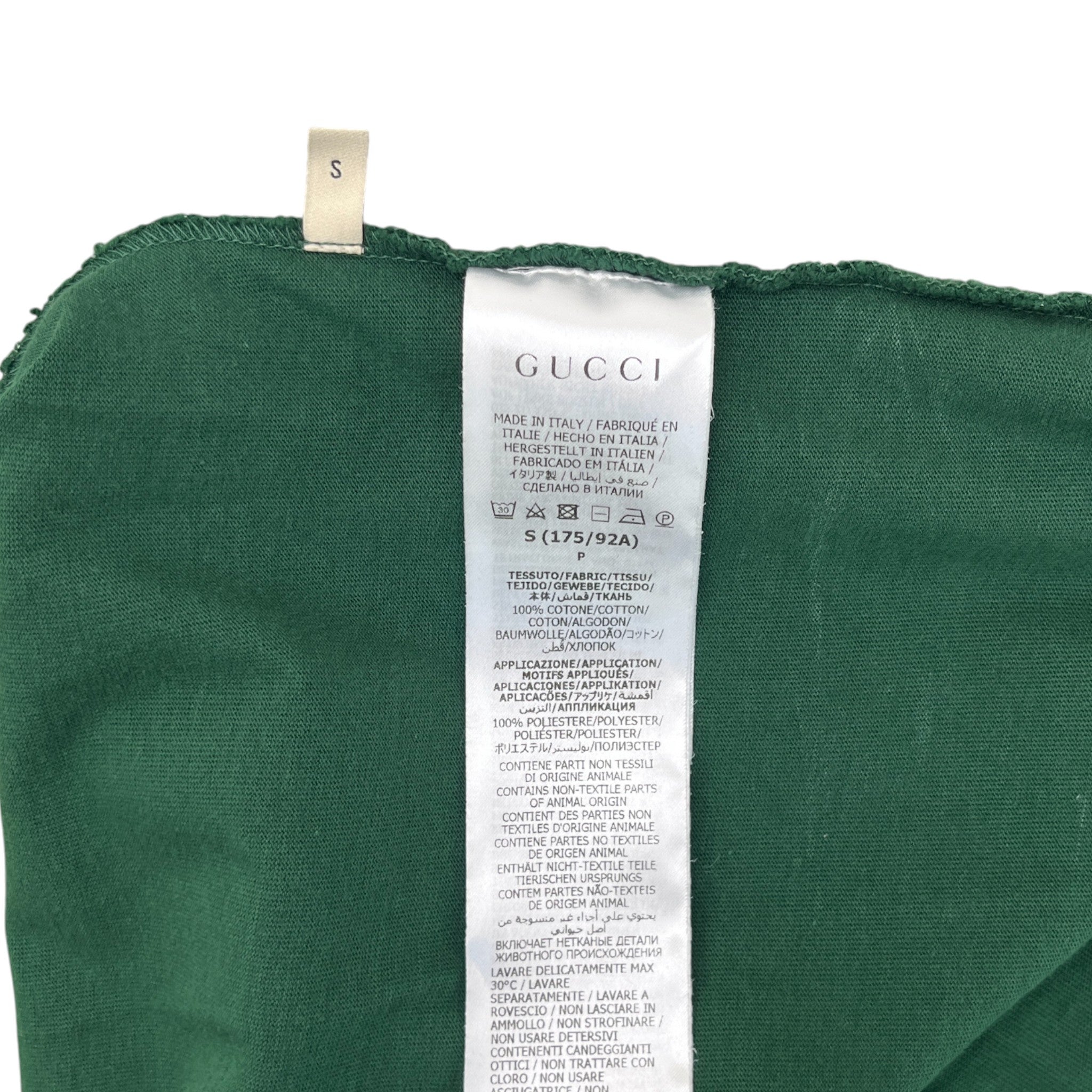 Men's Gg Pocket Logo Polo Shirt Green Size S