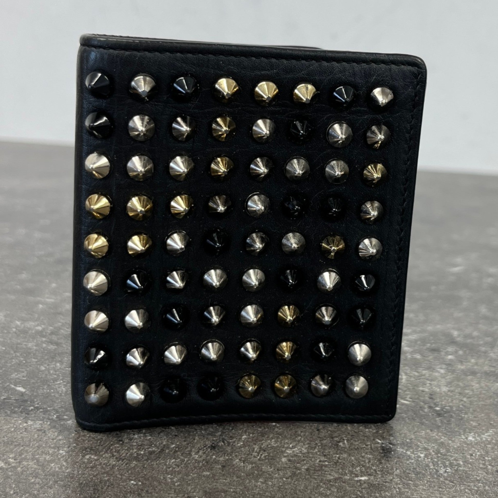 Women's Studded Wallet Black
