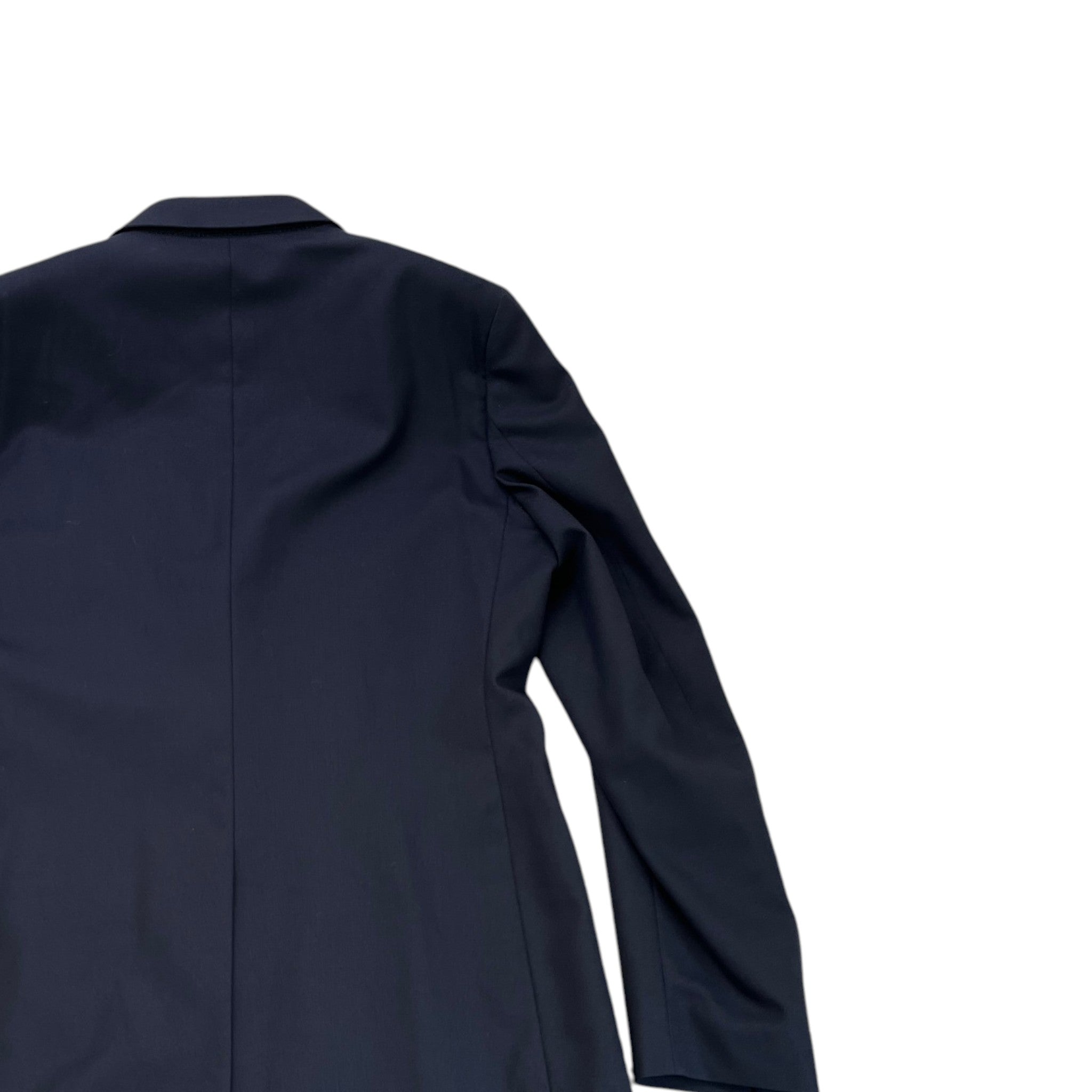 Men's Logo Patch Suit Jacket Navy Size IT 48 / M