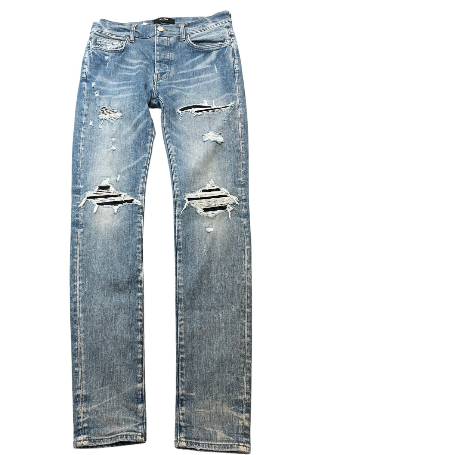 Men's Distressed Mx1 Jeans Blue Size Waist 32"