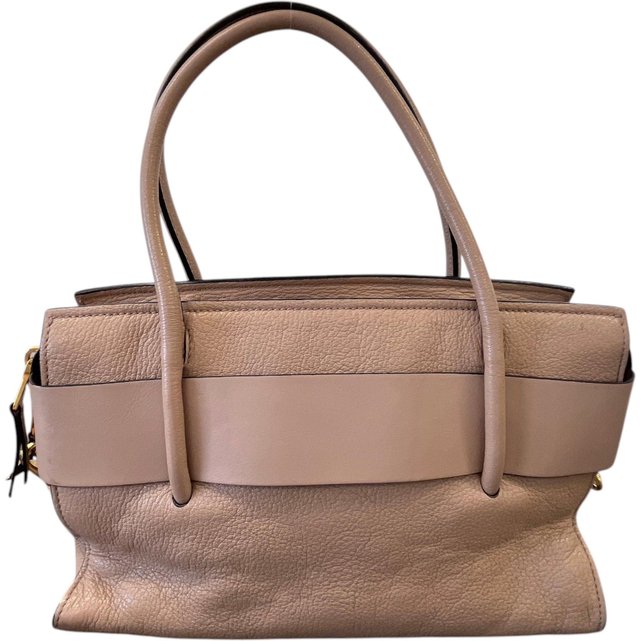 Women's Madras Fiocco Bow Tote Bag Nude